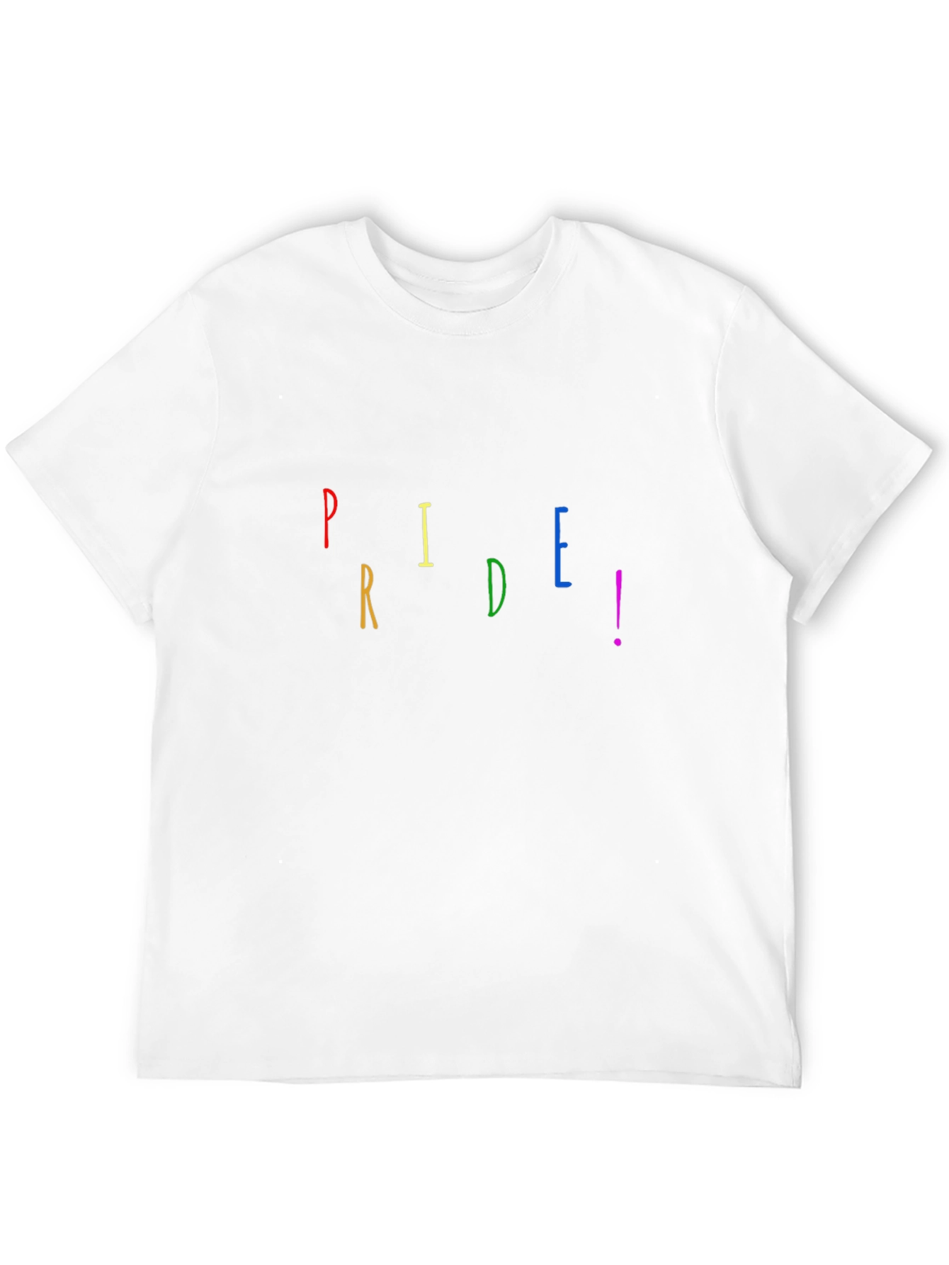 Pride Rainbow Graphic T-Shirt - Black Crew Neck Tee