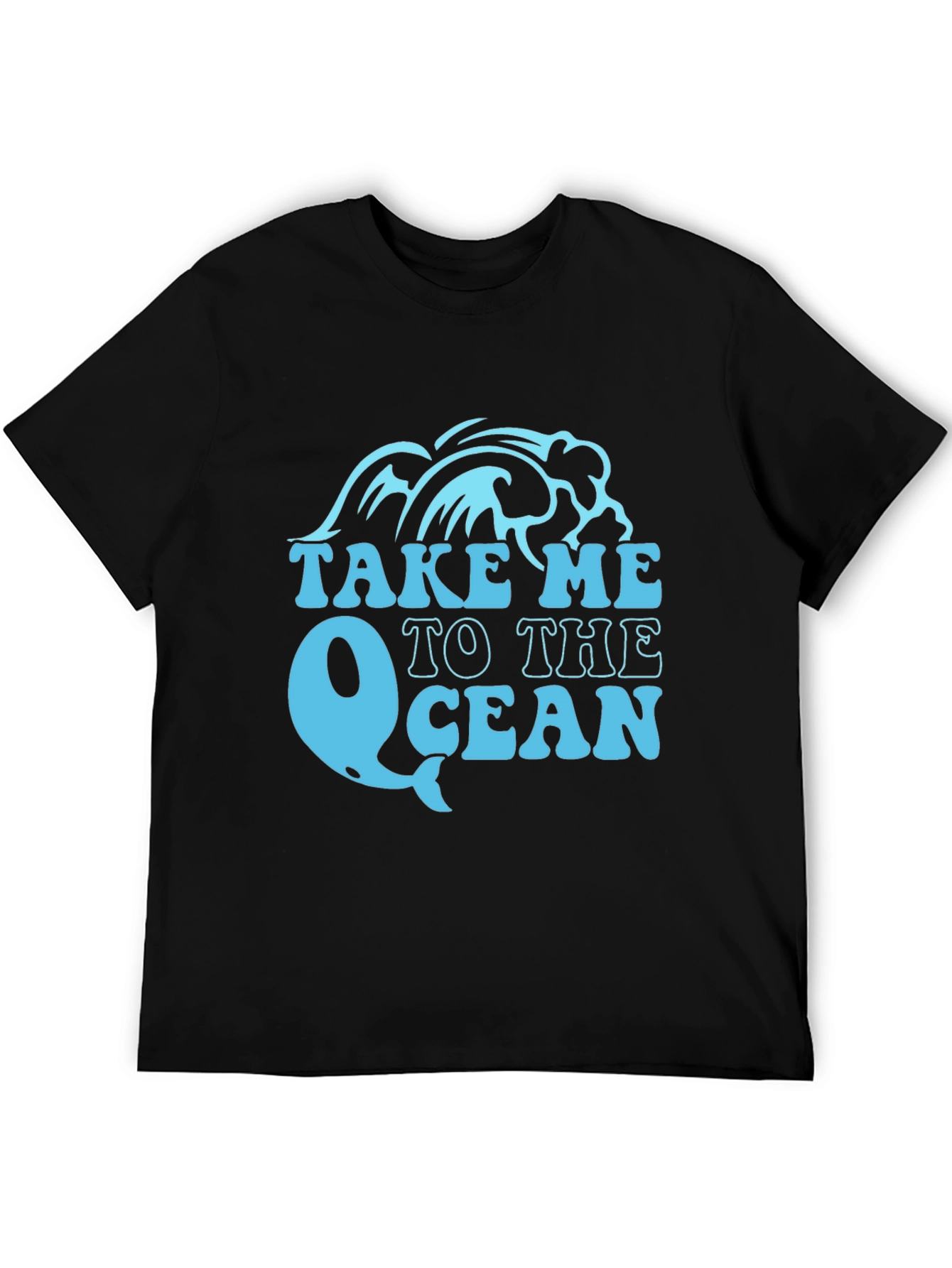 Take Me To The Ocean Black T-Shirt