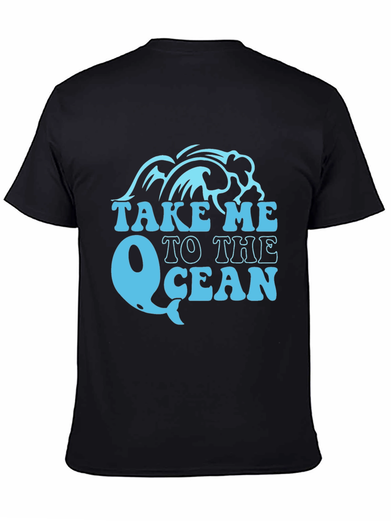 Take Me To The Ocean Black T-Shirt