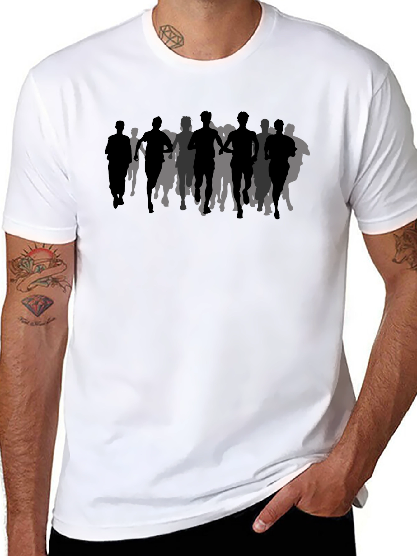 Runners T-Shirt - Marathon Silhouette