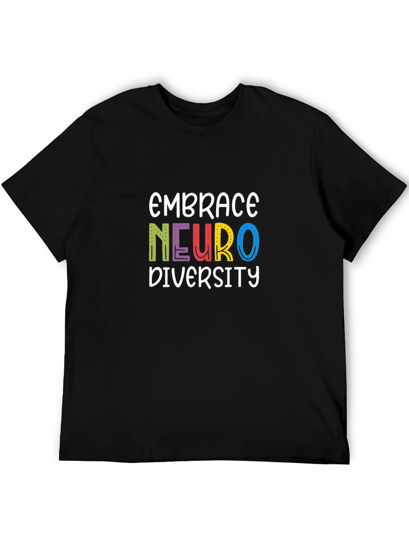 Embrace Neuro Diversity Graphic Tee - Black