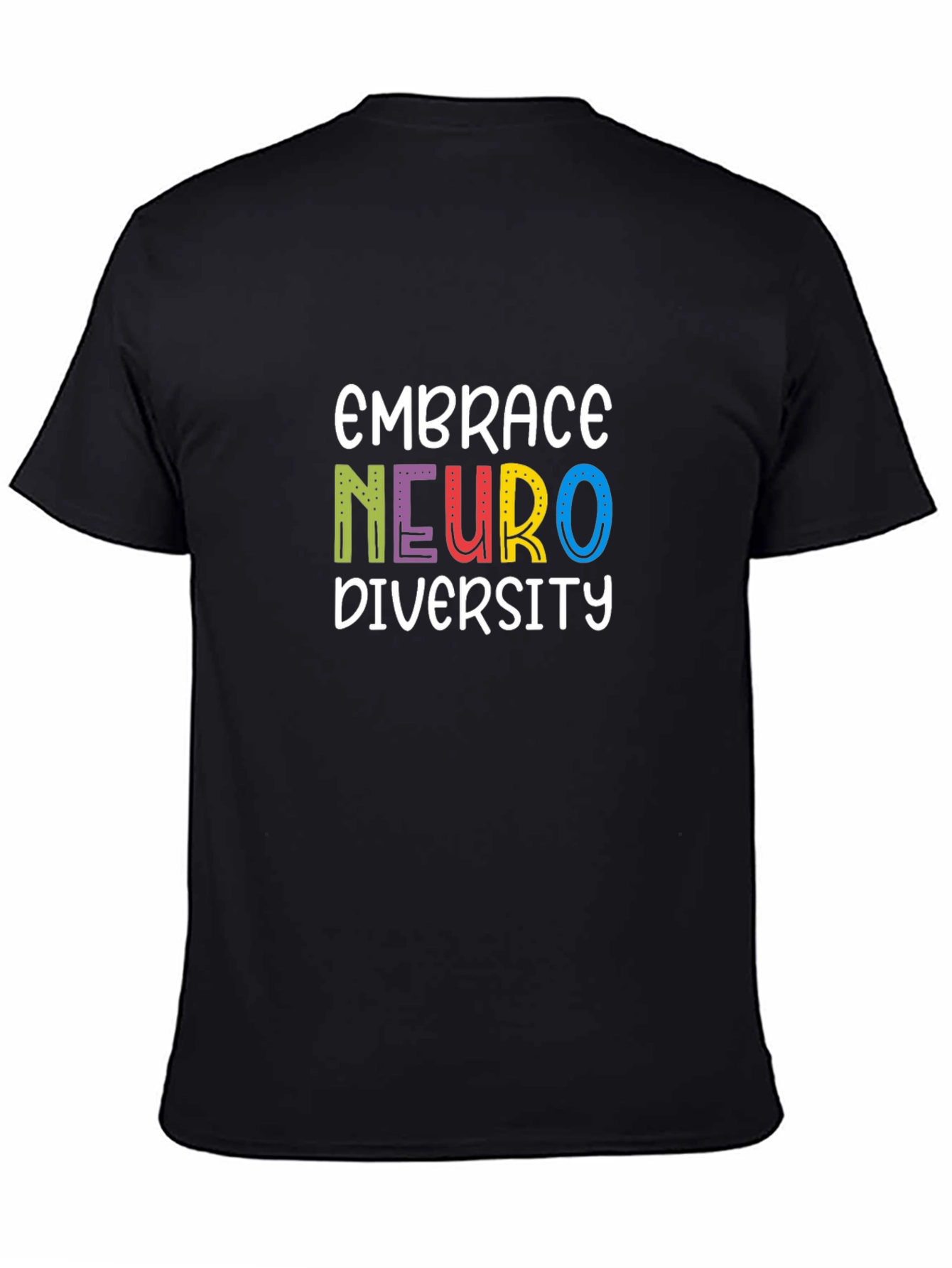 Embrace Neuro Diversity Graphic Tee - Black