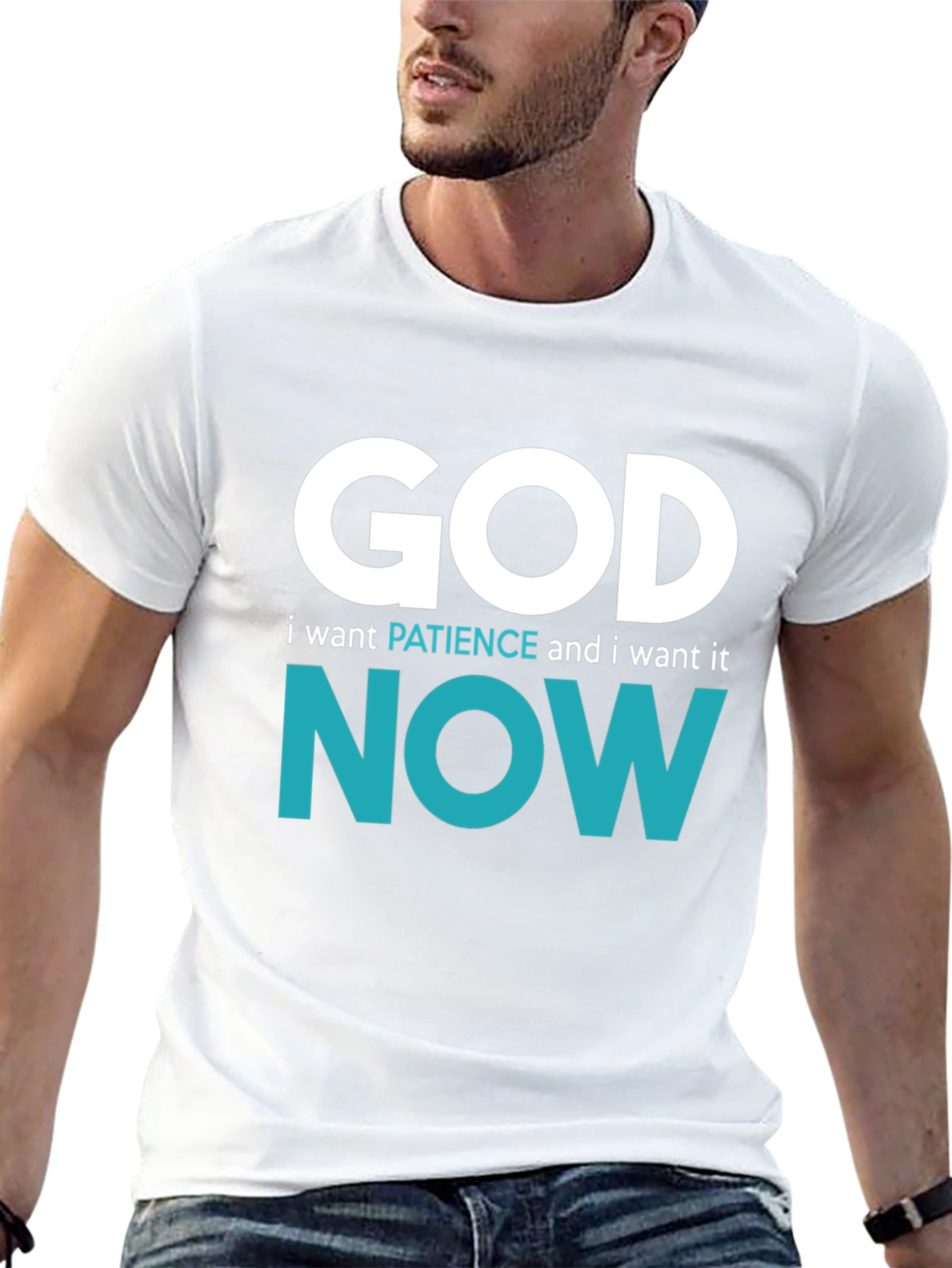 God Patience Now Graphic Tee - Comfort Fit