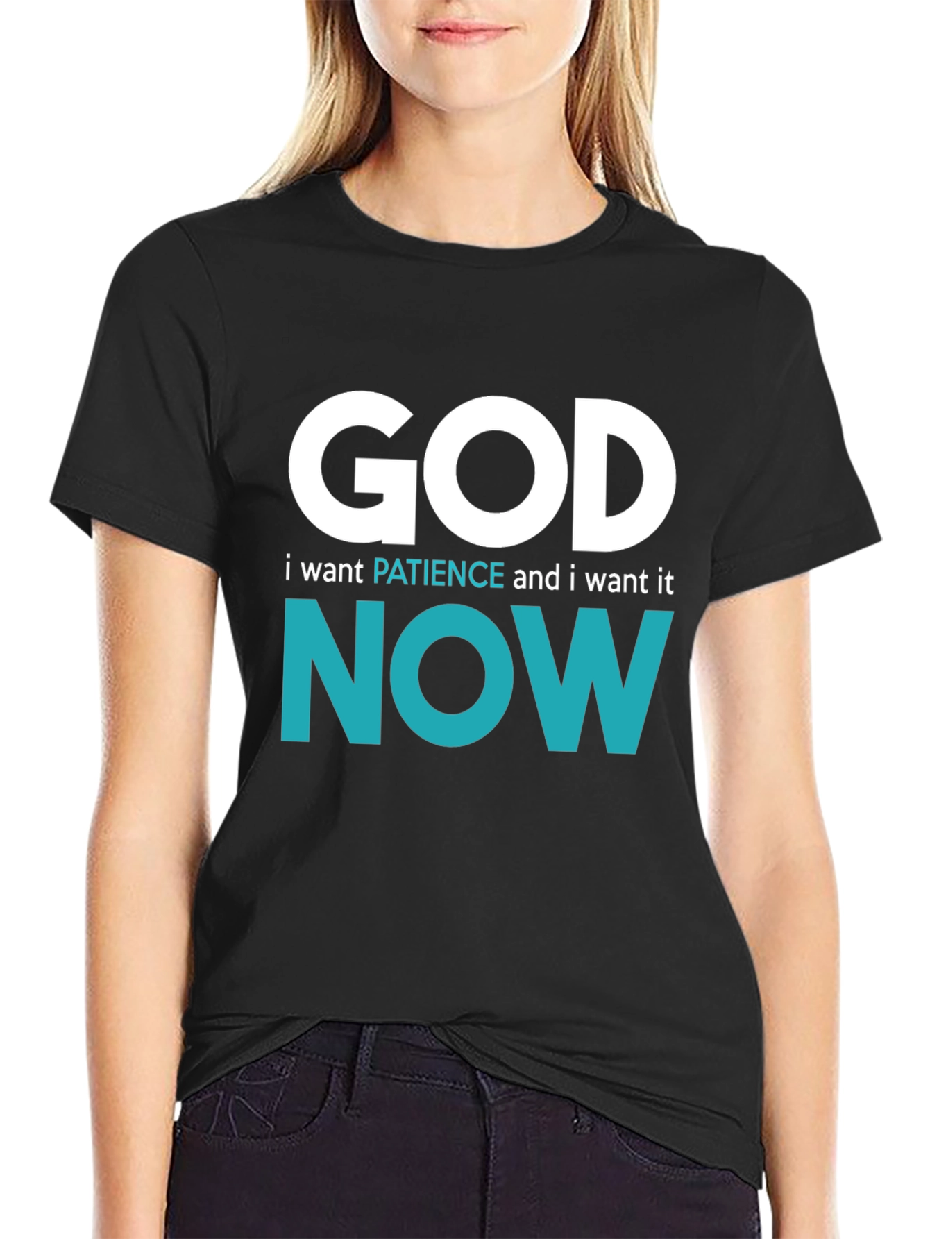 God Patience Now Graphic Tee - Comfort Fit