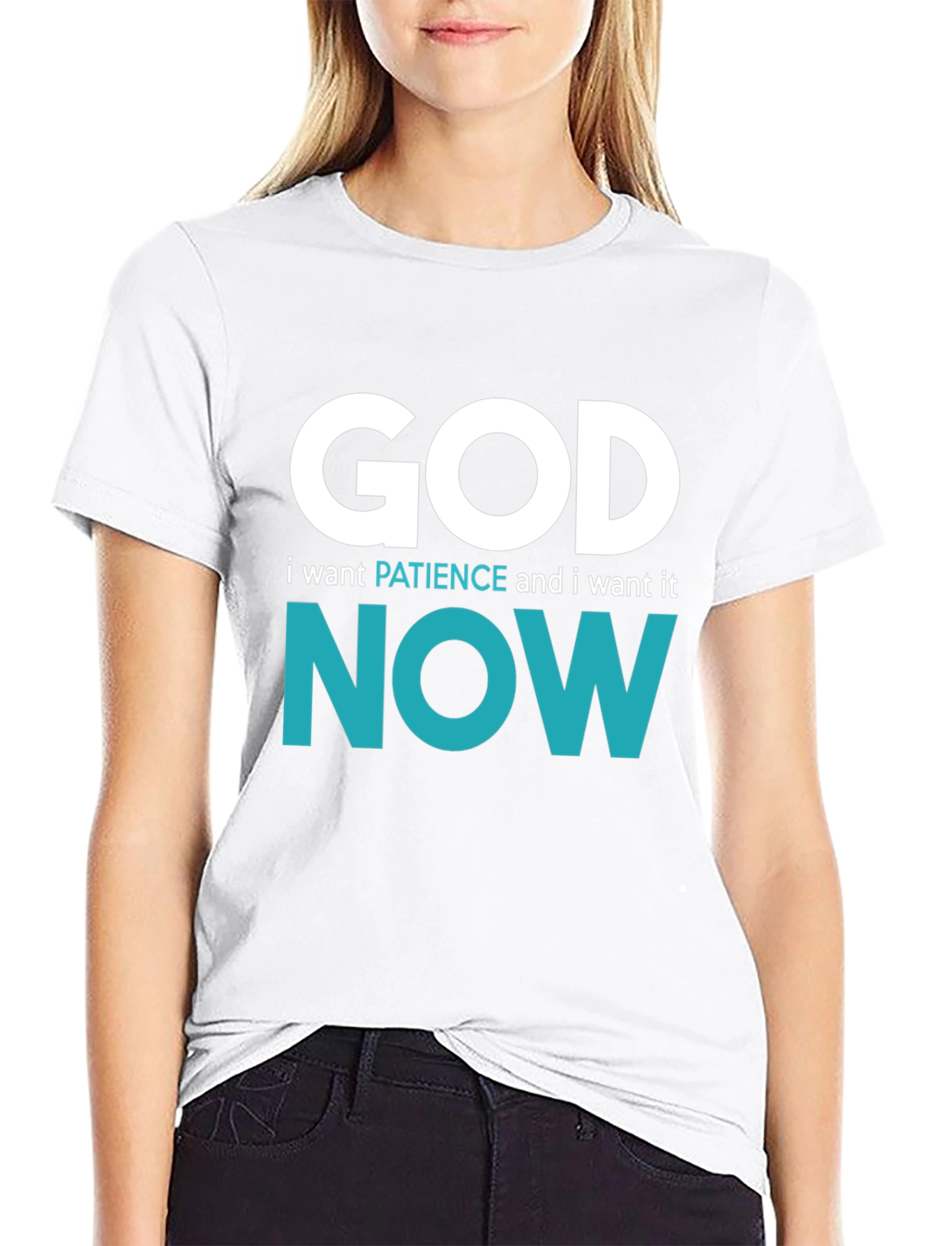 God Patience Now Graphic Tee - Comfort Fit