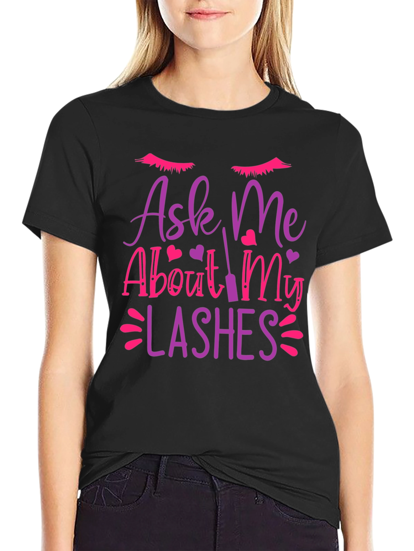 Ask Me About My Lashes Graphic Tee