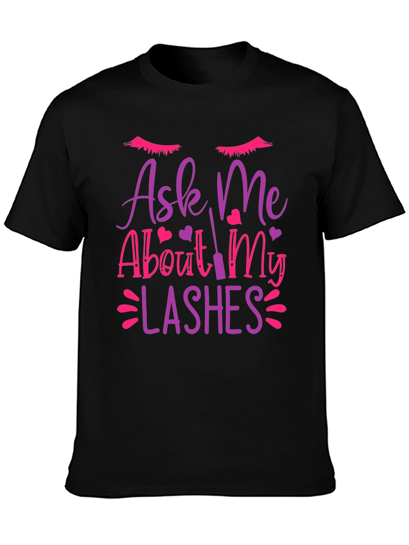 Ask Me About My Lashes Graphic Tee
