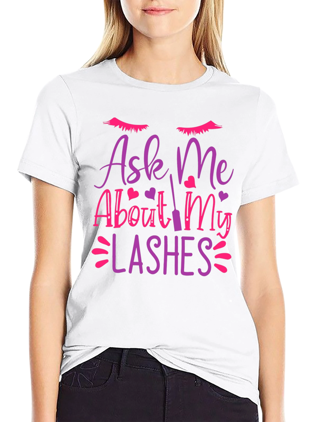 Ask Me About My Lashes Graphic Tee
