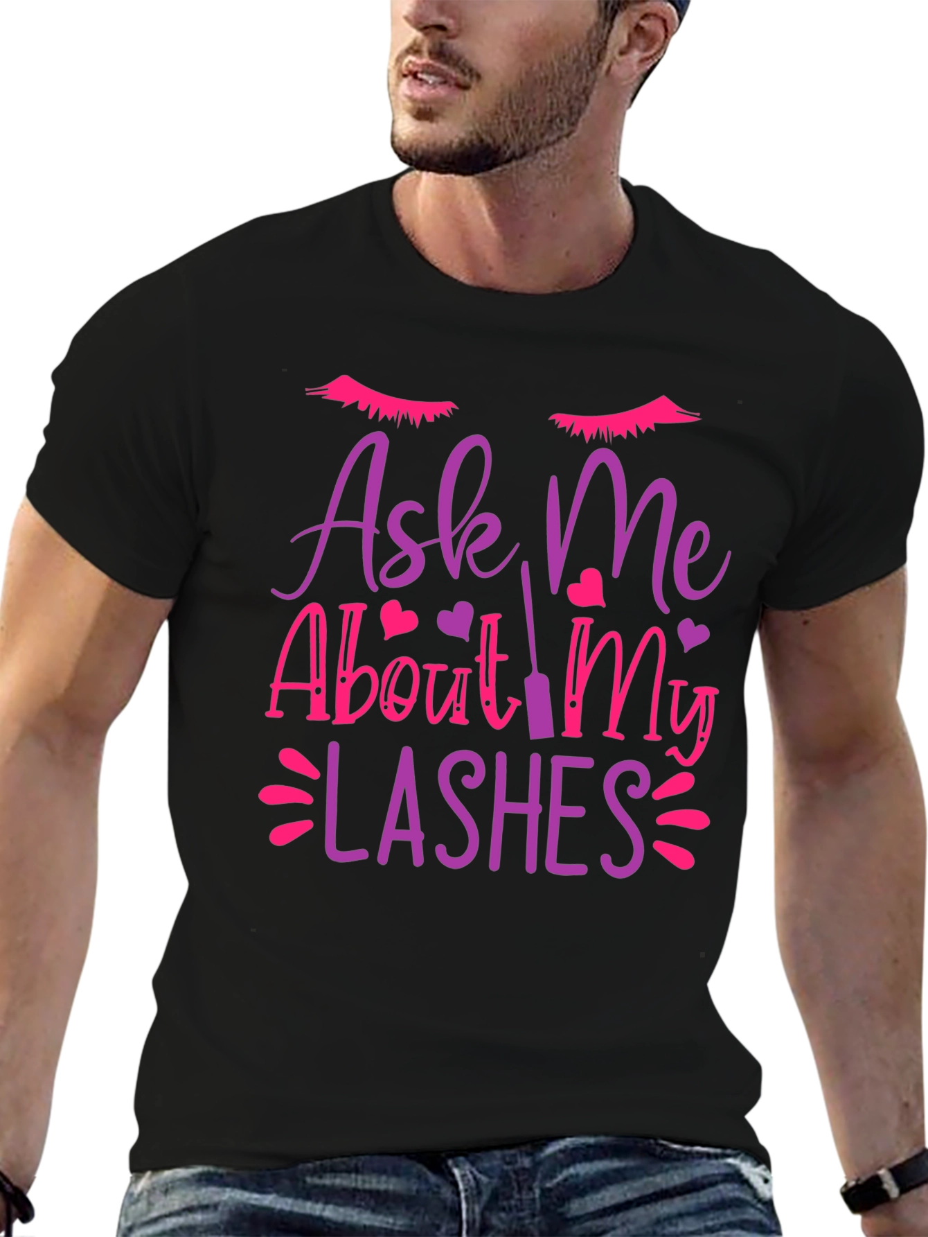 Ask Me About My Lashes Graphic Tee
