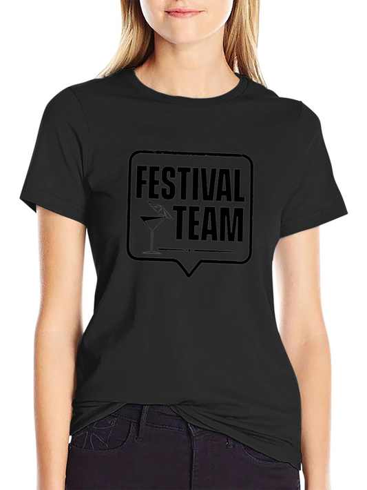 Festival Team Black T-Shirt - Party Crew Apparel