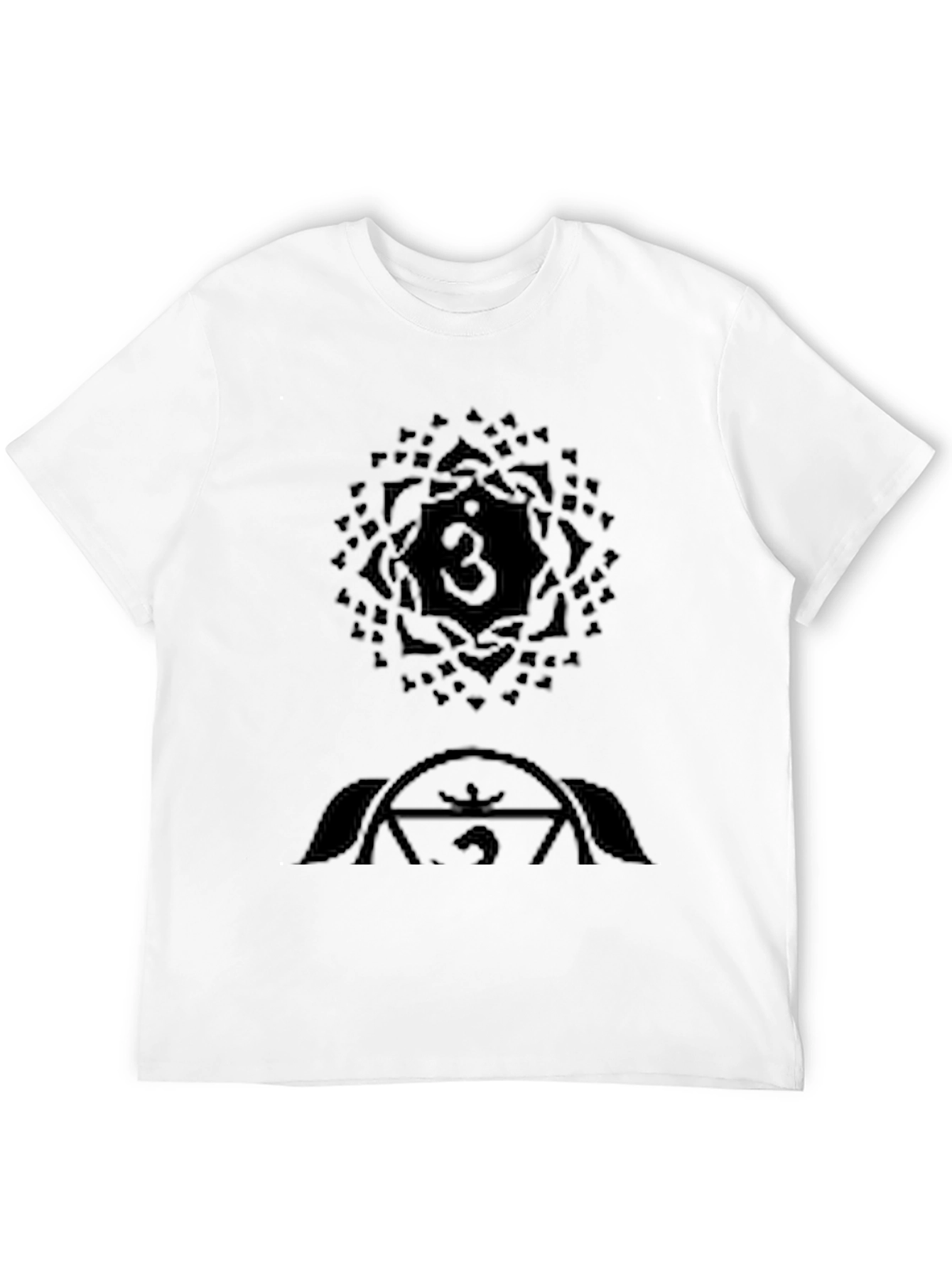 Chakra Symbol Black Graphic Tee