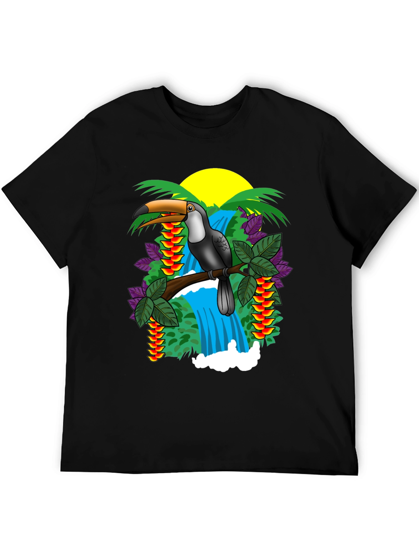 Tropical Toucan Graphic T-Shirt
