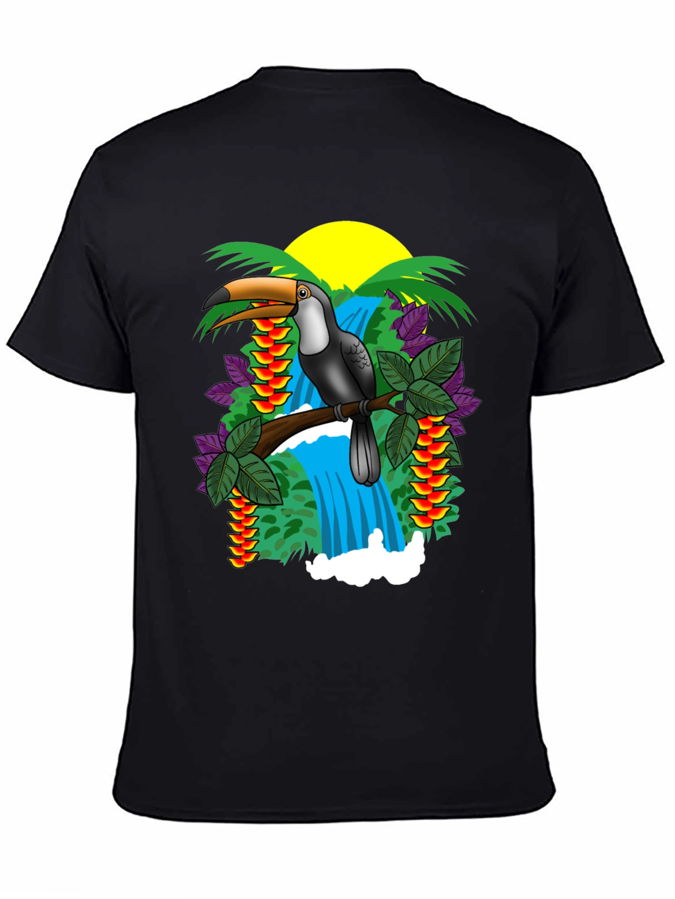 Tropical Toucan Graphic T-Shirt