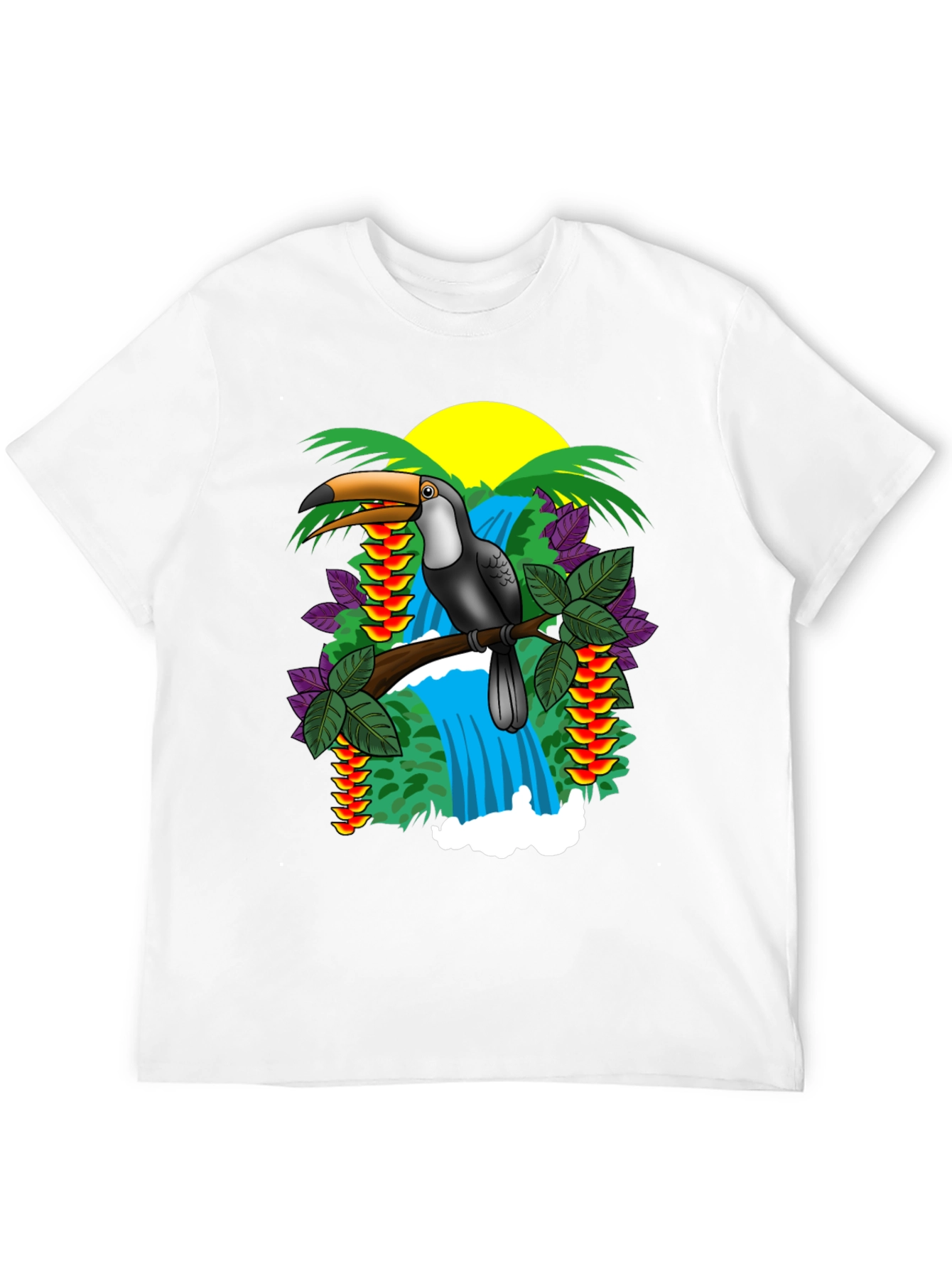 Tropical Toucan Graphic T-Shirt
