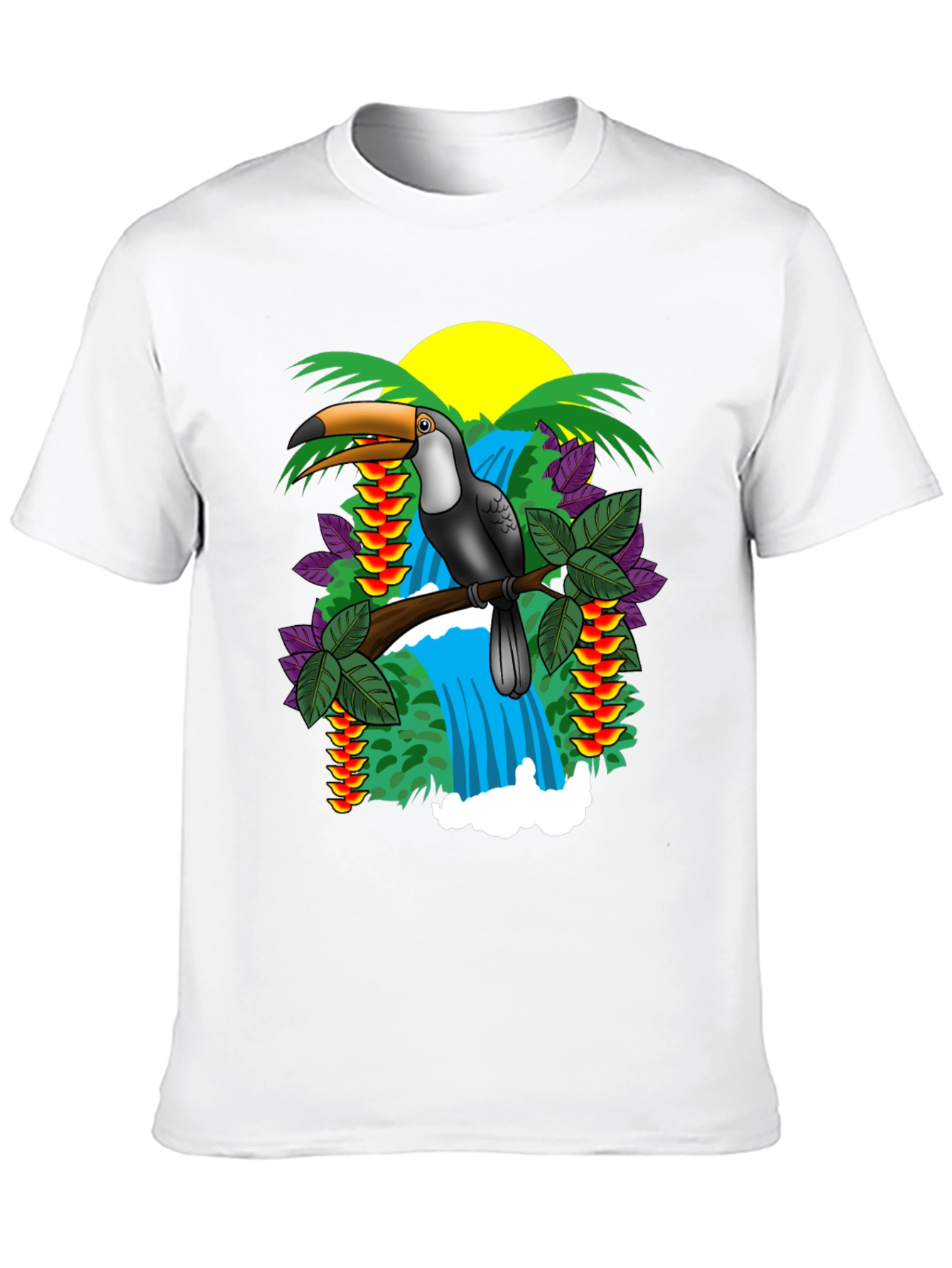 Tropical Toucan Graphic T-Shirt