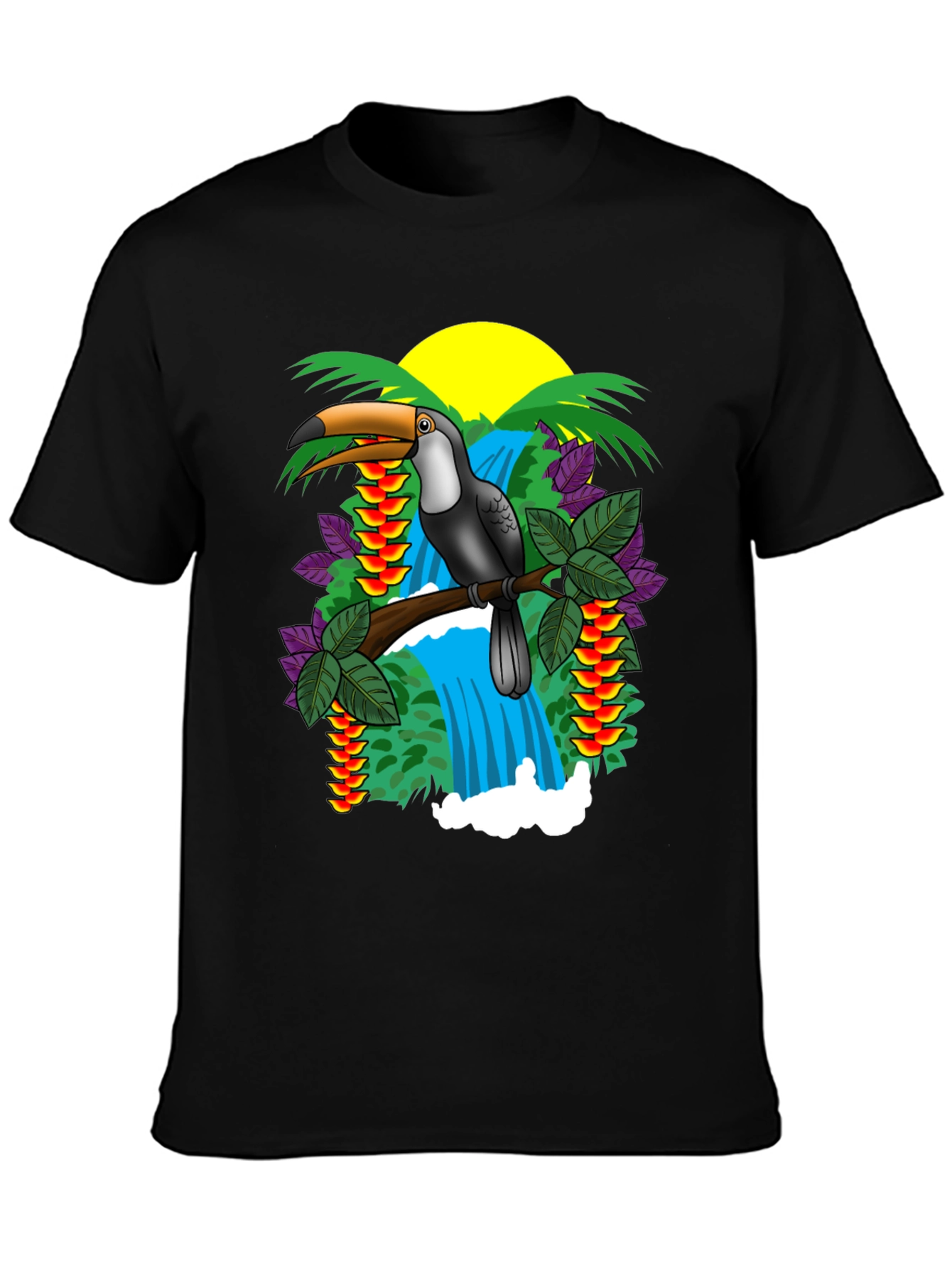 Tropical Toucan Graphic T-Shirt
