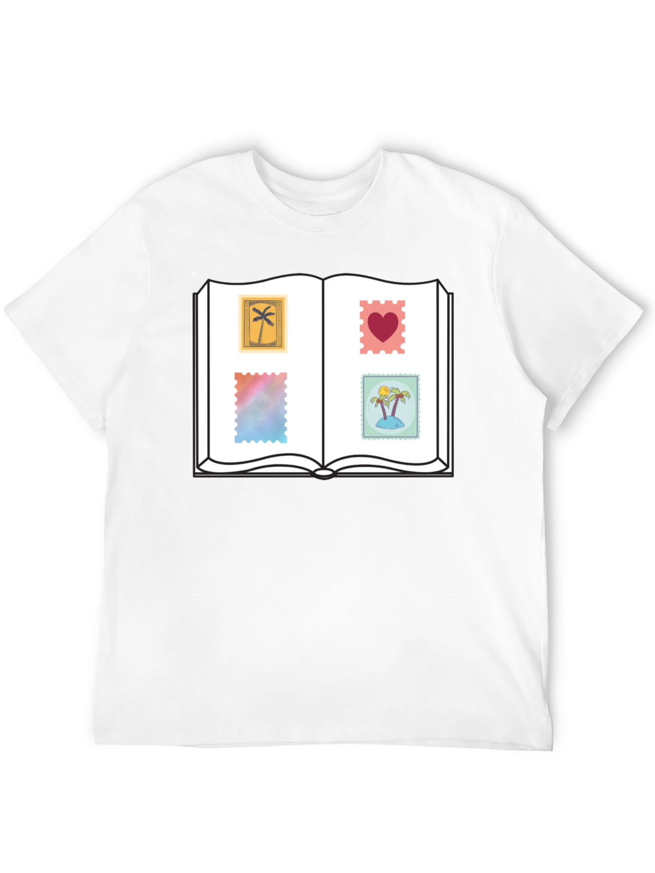 Novelty Stamp Book T-Shirt