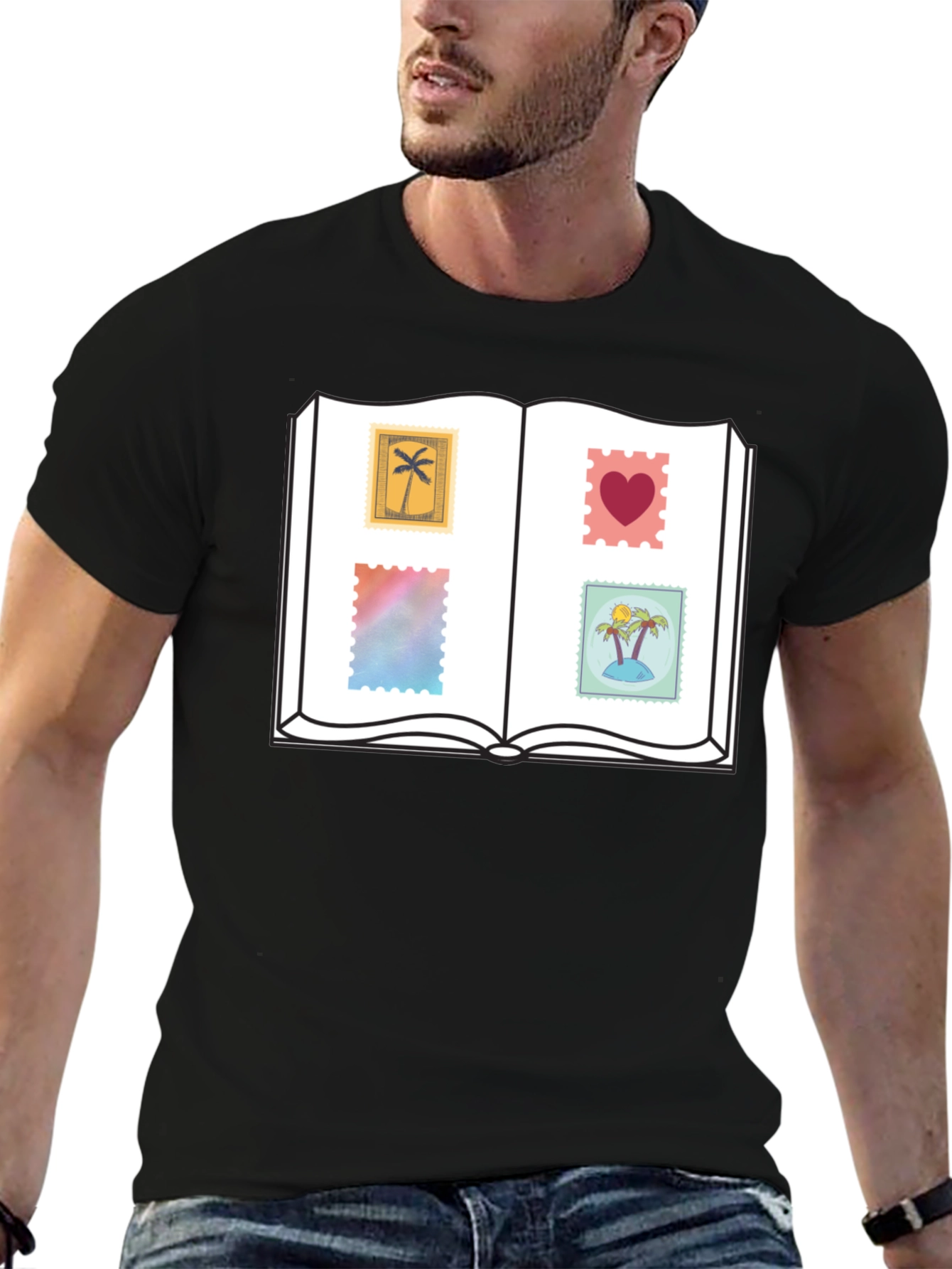 Novelty Stamp Book T-Shirt