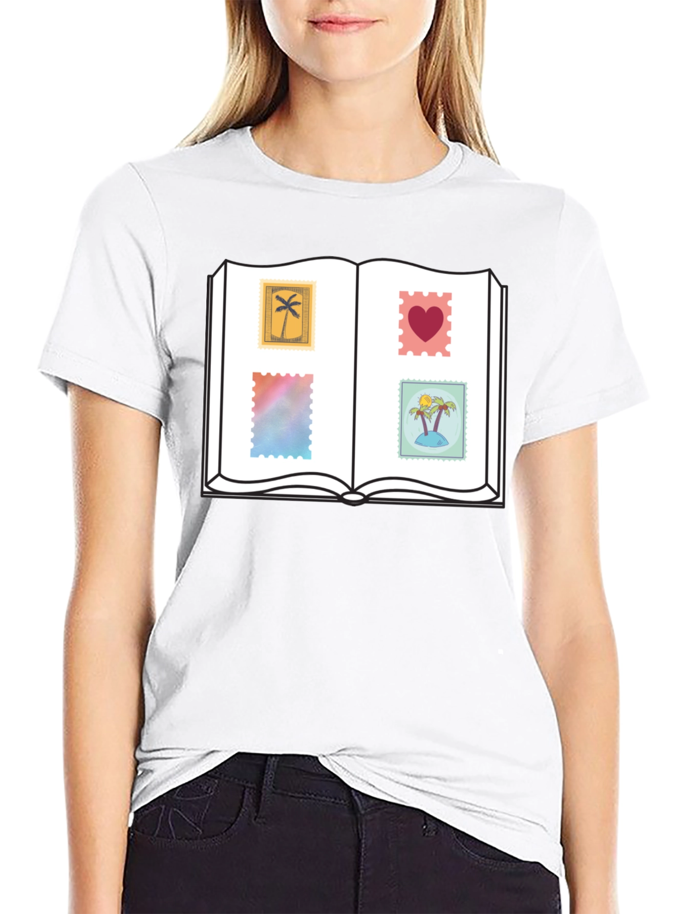 Novelty Stamp Book T-Shirt