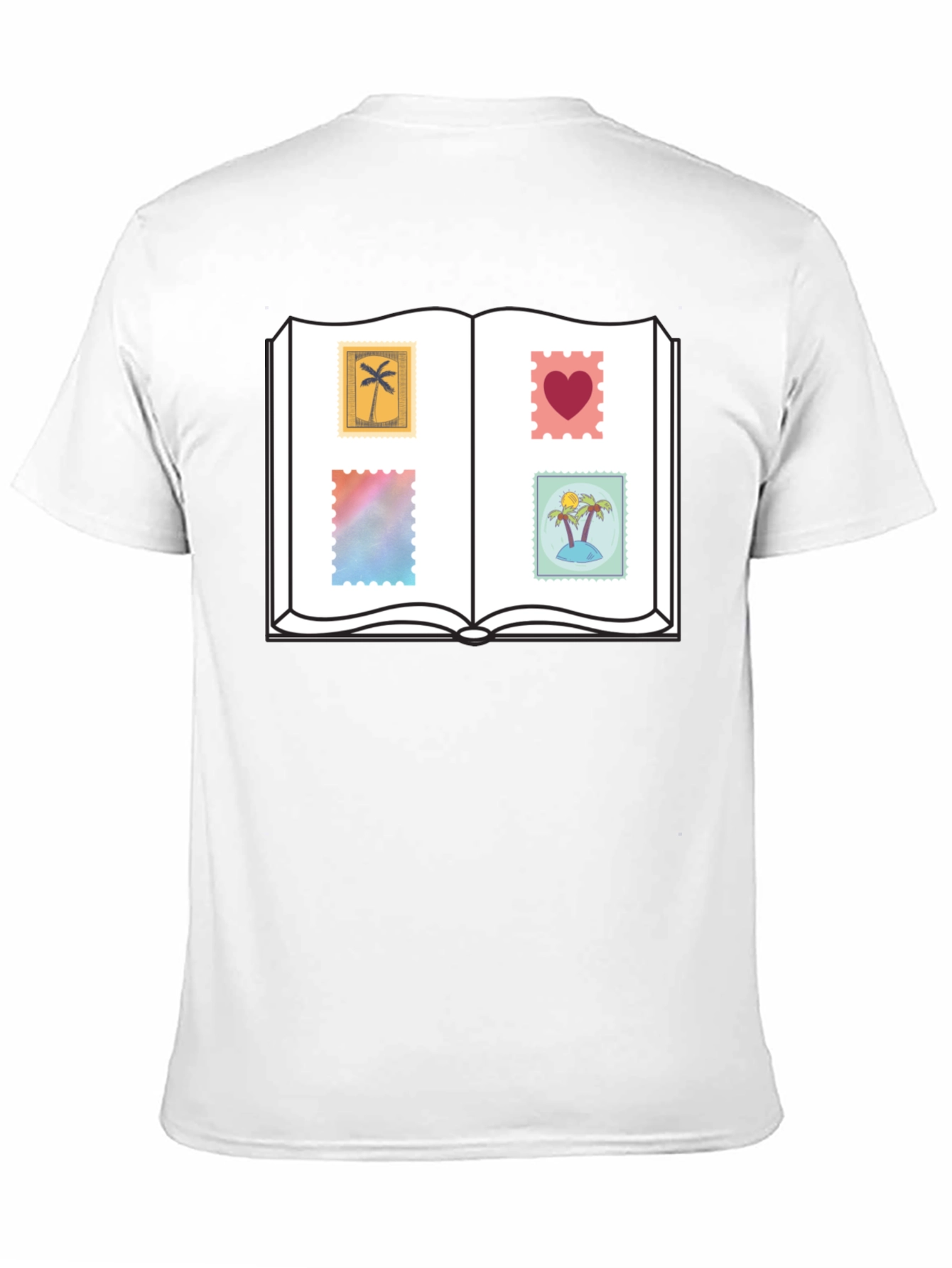 Novelty Stamp Book T-Shirt