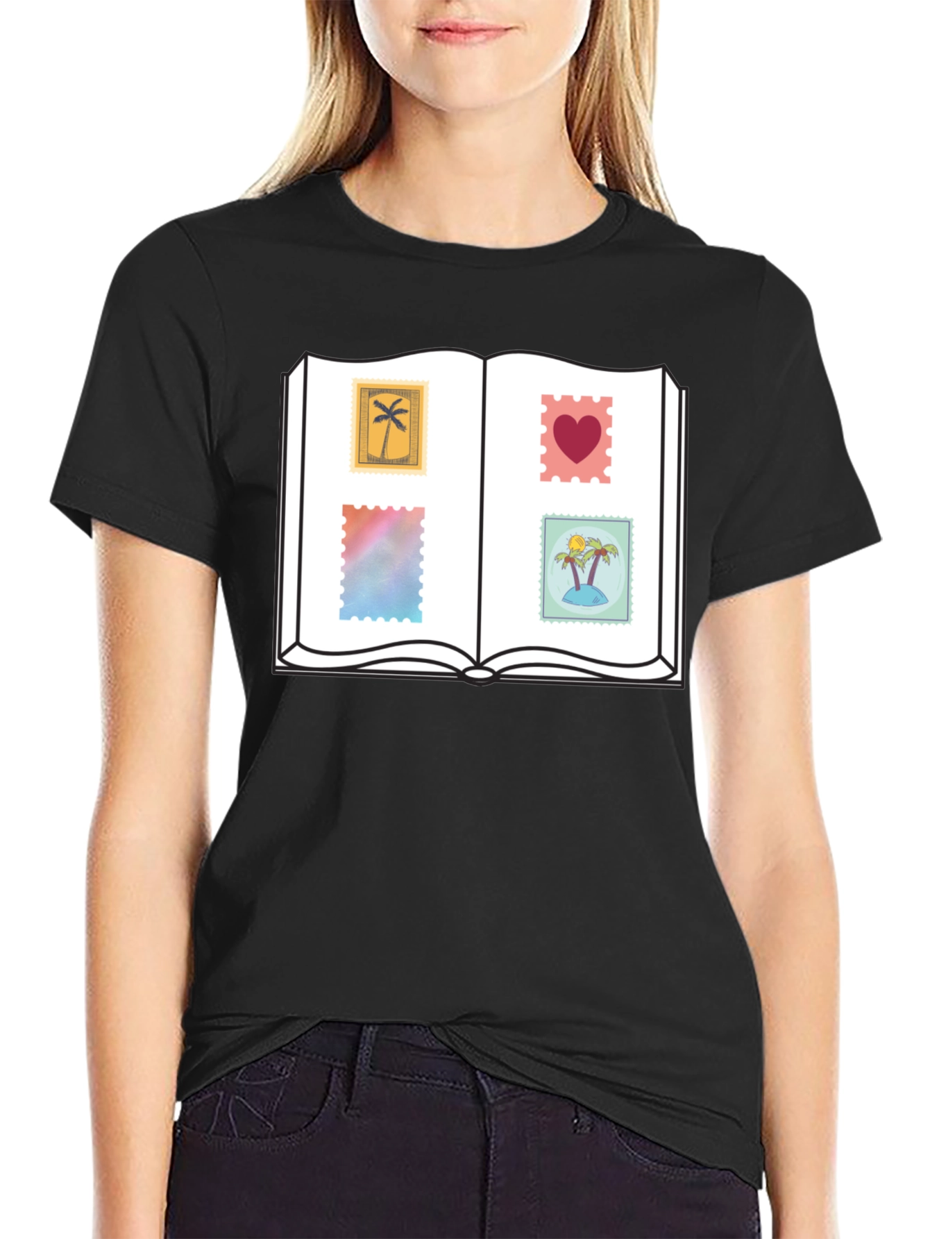 Novelty Stamp Book T-Shirt