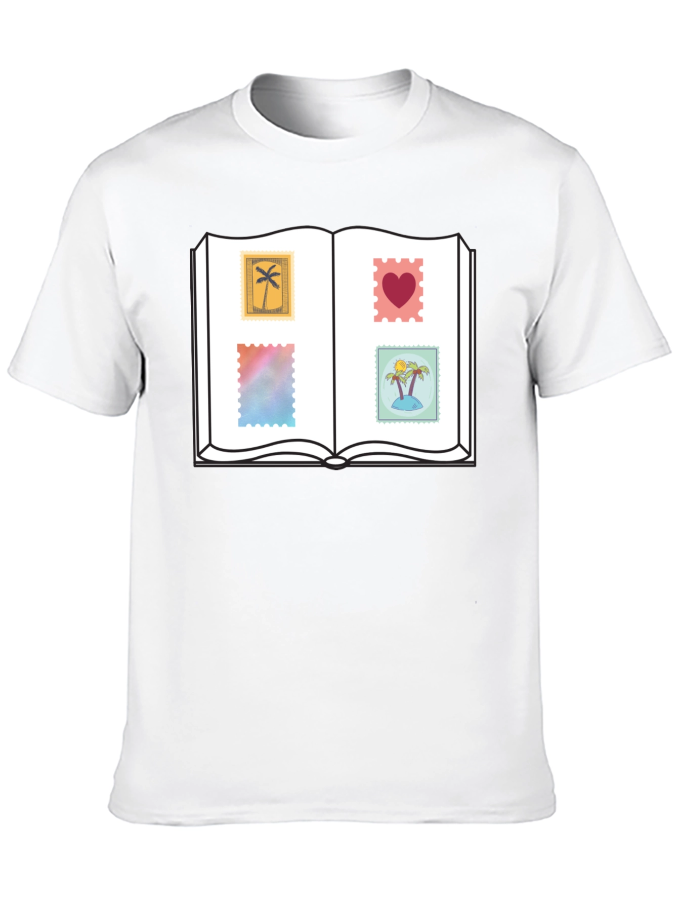 Novelty Stamp Book T-Shirt