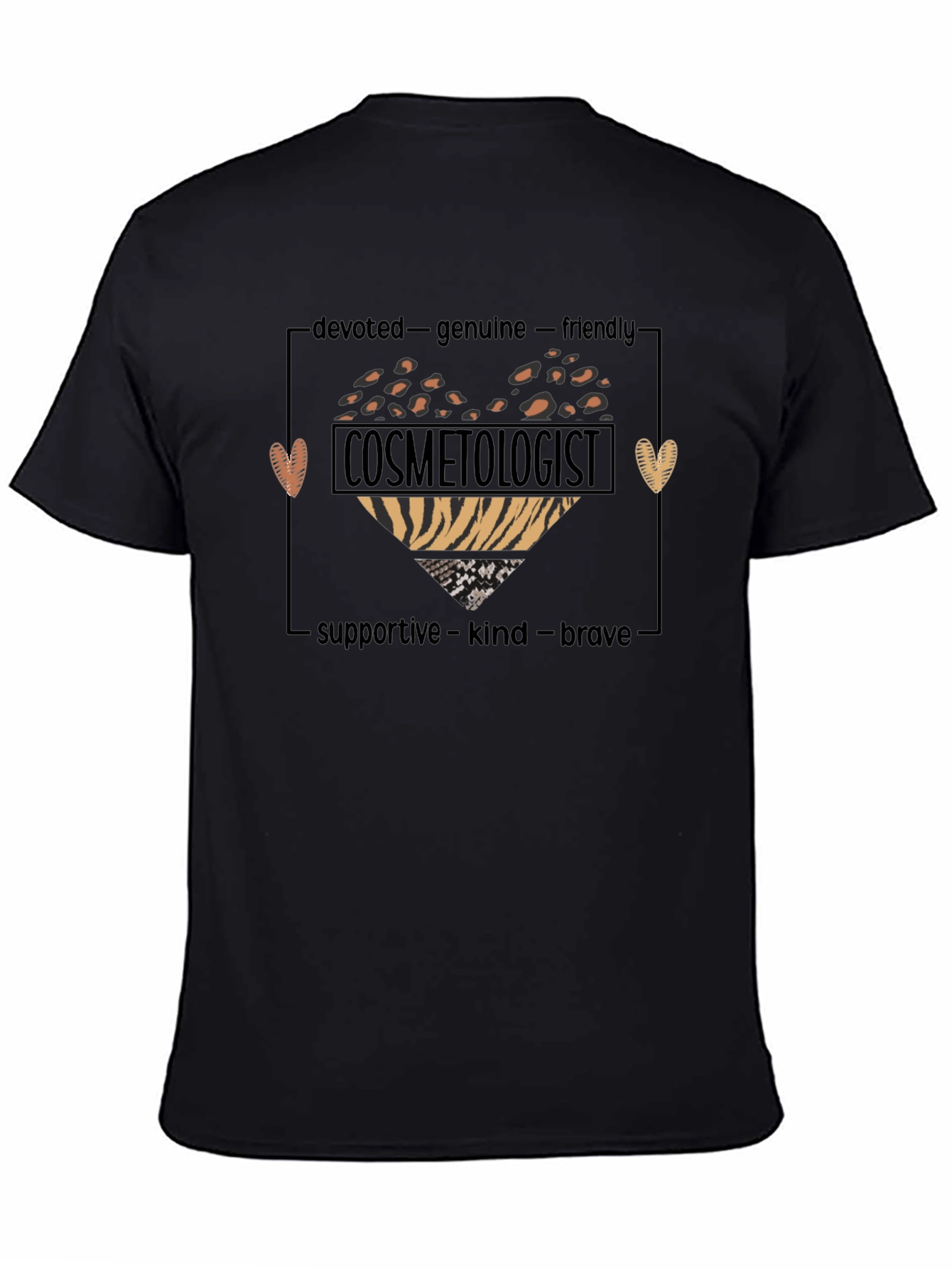 Cosmetologist Heart T-Shirt - Devoted Genuine & Friendly