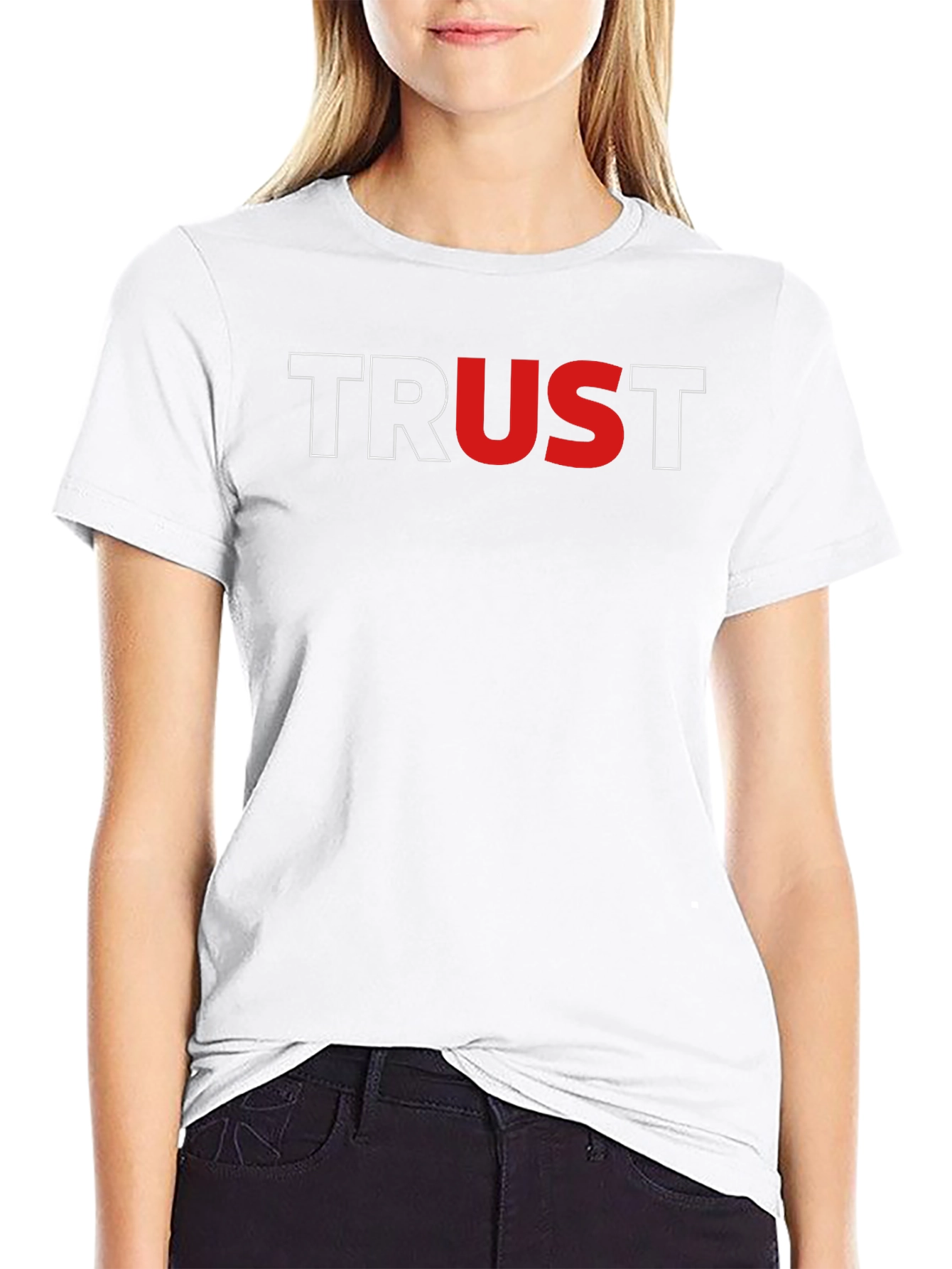 Trust Graphic Tee - Bold Black T-Shirt