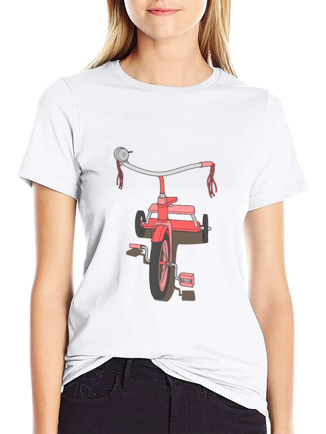 Retro Tricycle Graphic Tee - Black