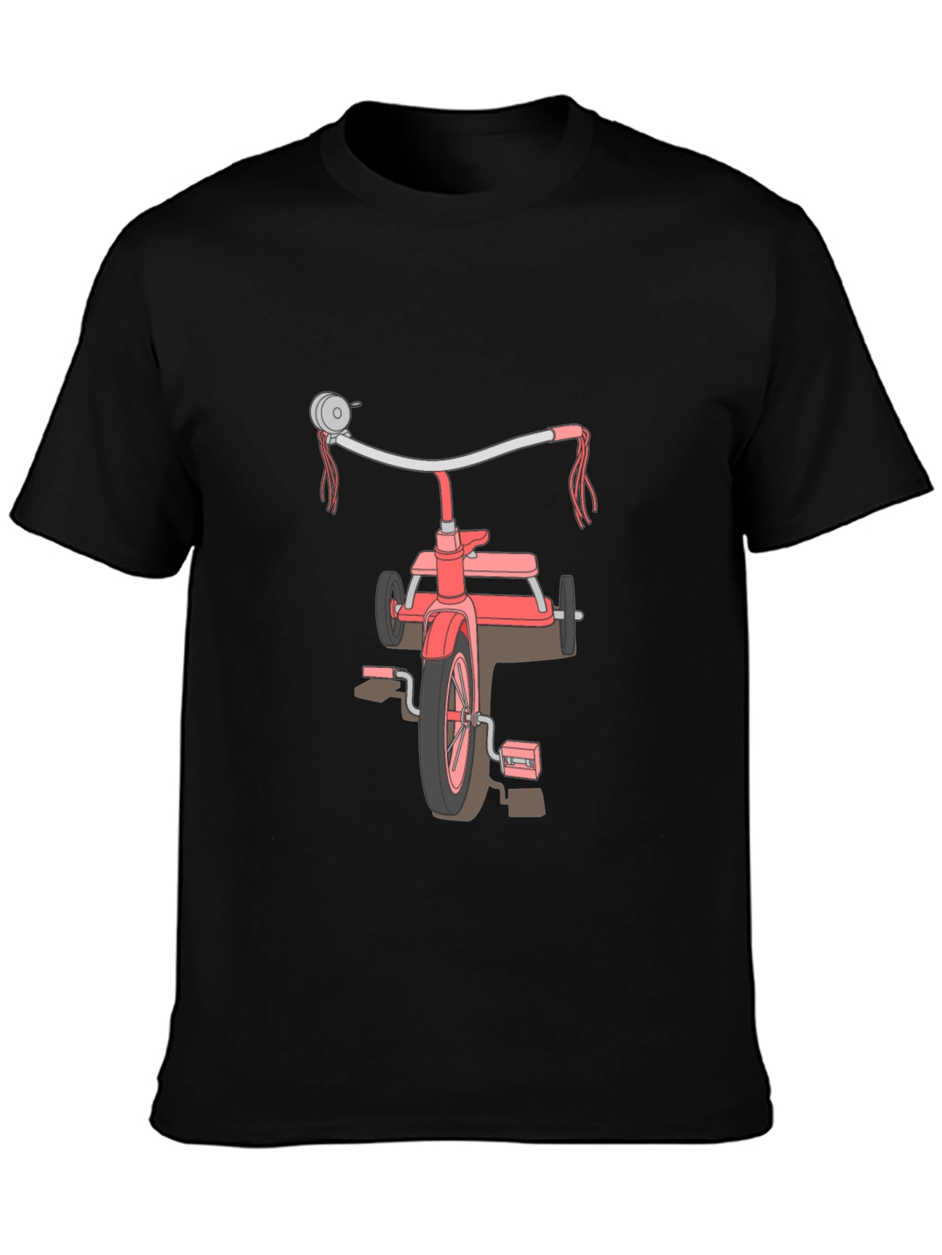 Retro Tricycle Graphic Tee - Black