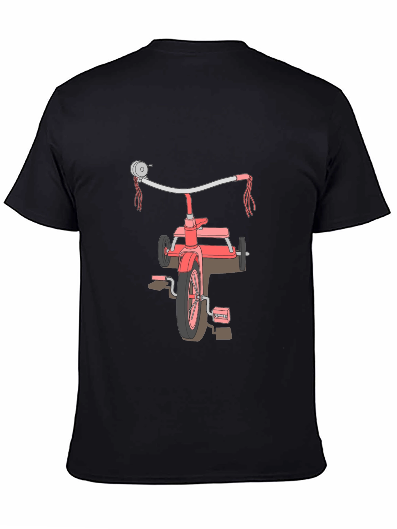 Retro Tricycle Graphic Tee - Black