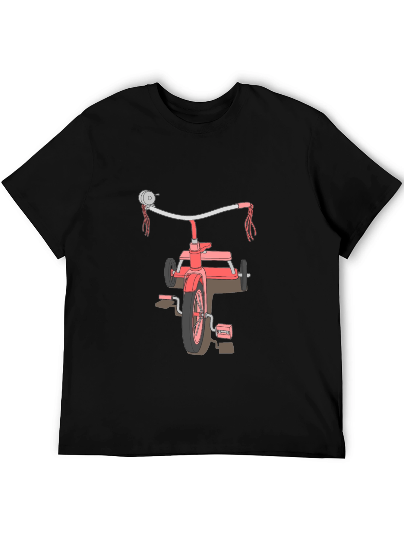Retro Tricycle Graphic Tee - Black