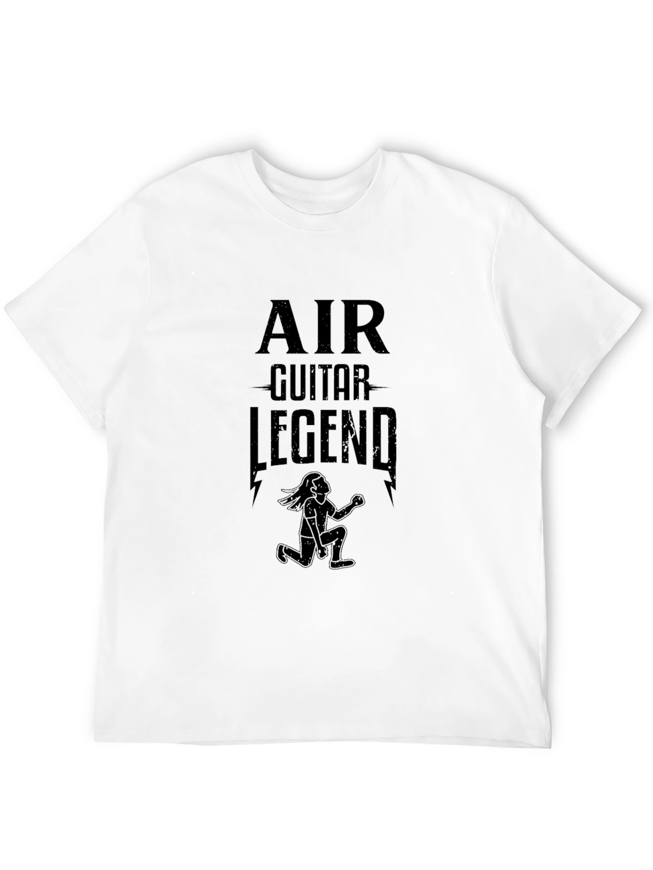 Air Guitar Legend Graphic Tee - Black