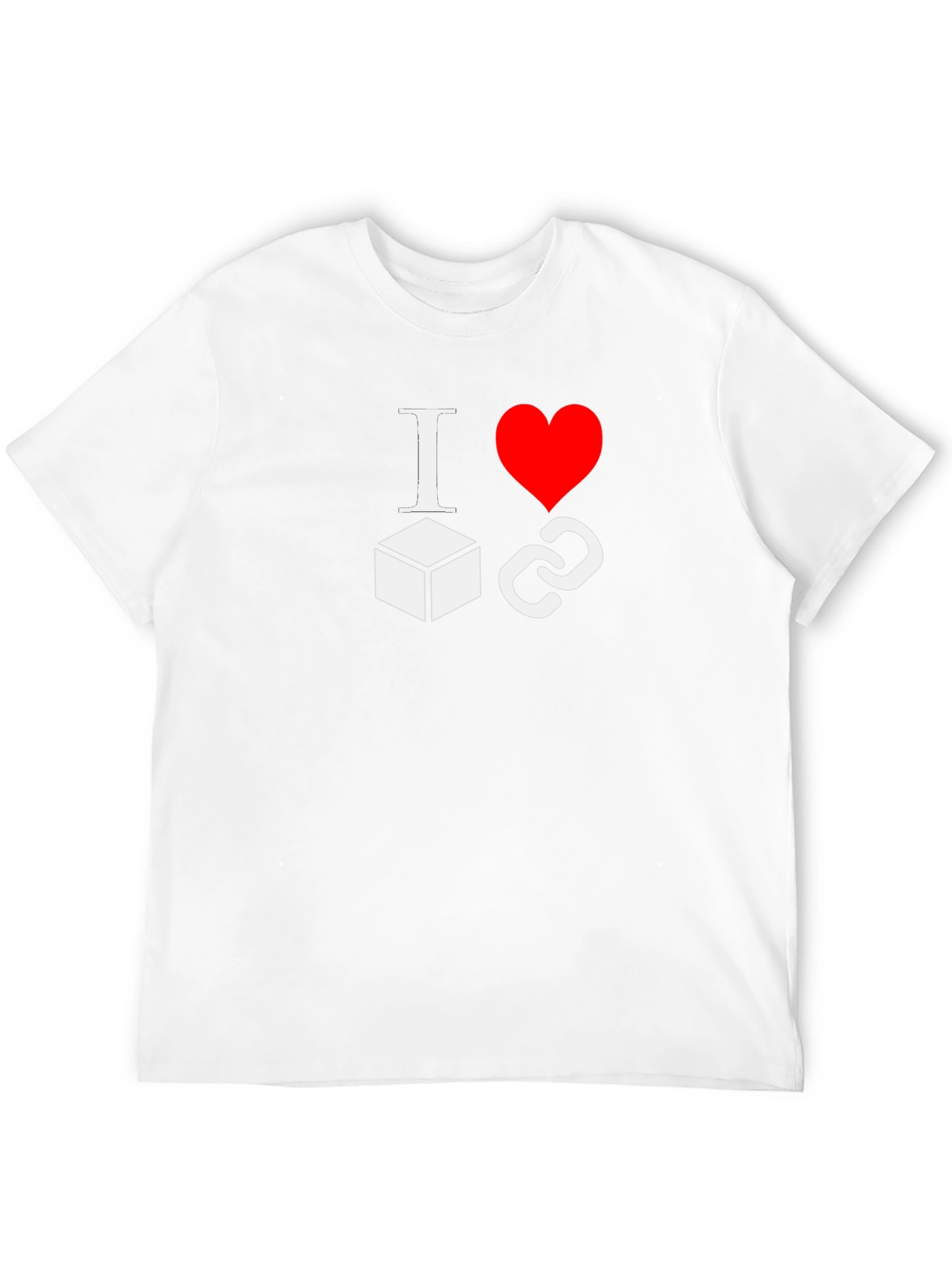 I Love Blockchains Black T-Shirt