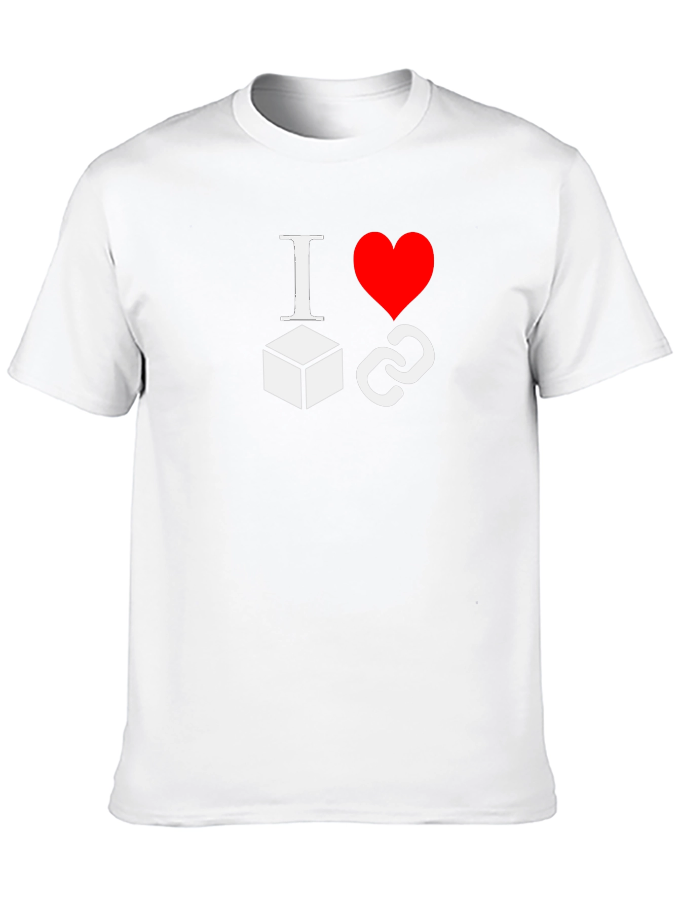 I Love Blockchains Black T-Shirt