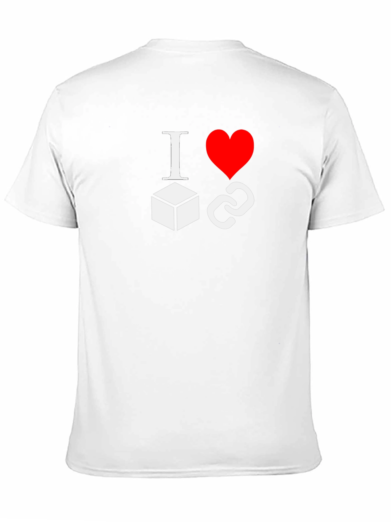 I Love Blockchains Black T-Shirt