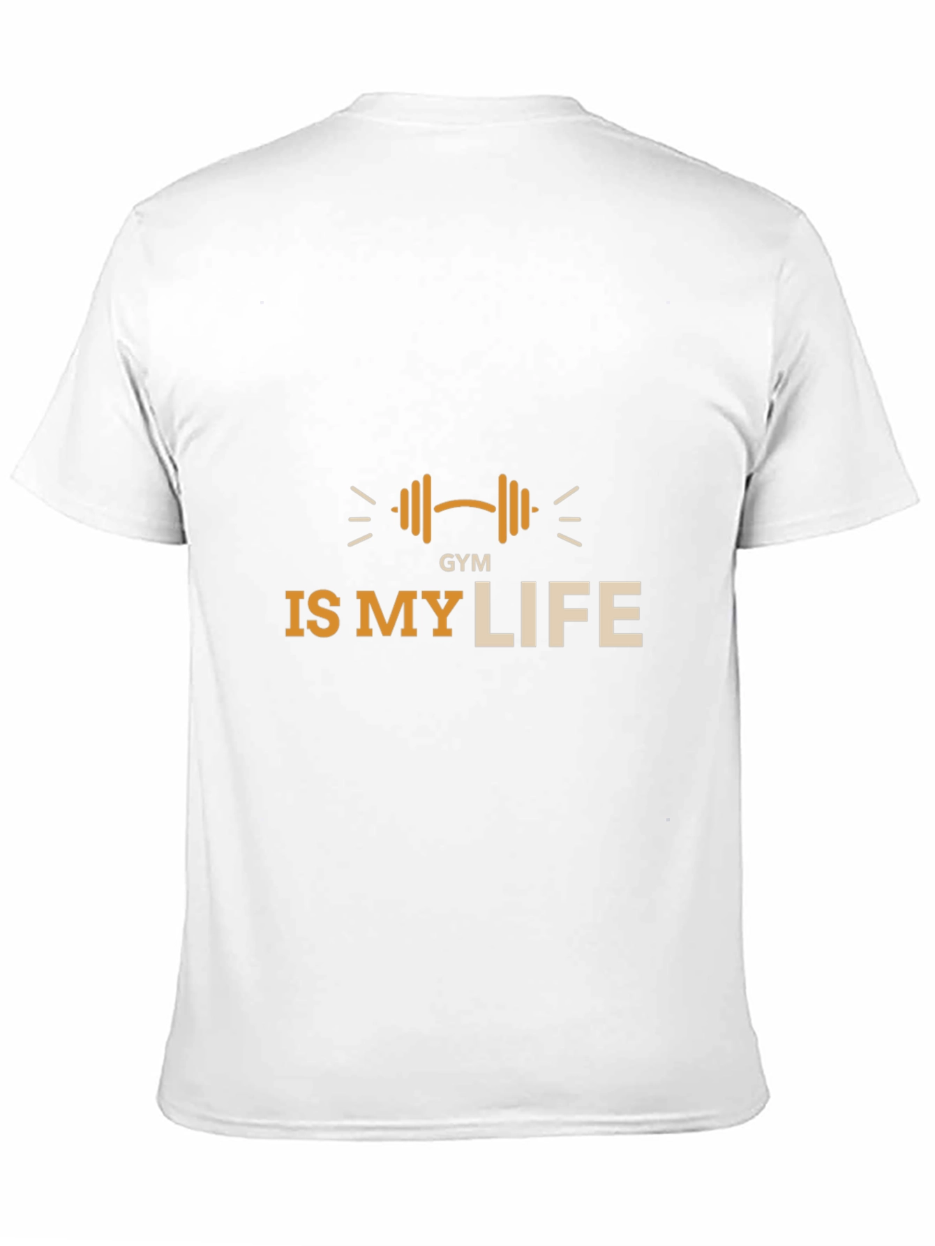 Gym is My Life Black Graphic Tee