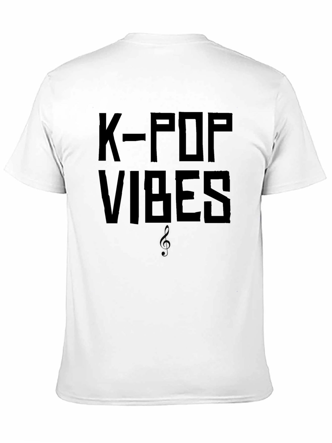 K-Pop Vibes Graphic T-Shirt - Black Cotton Tee