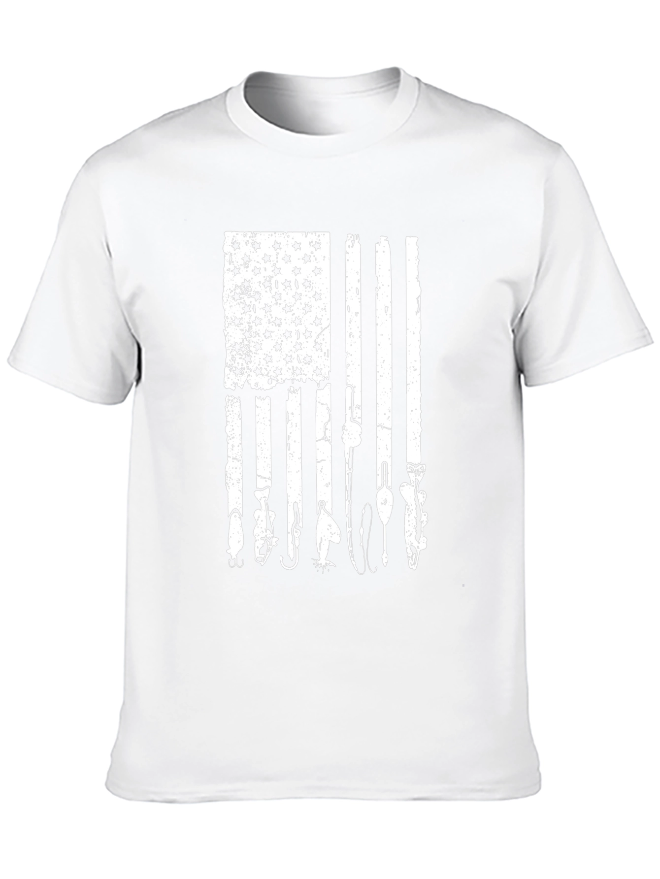 Fishing American Flag Graphic Tee
