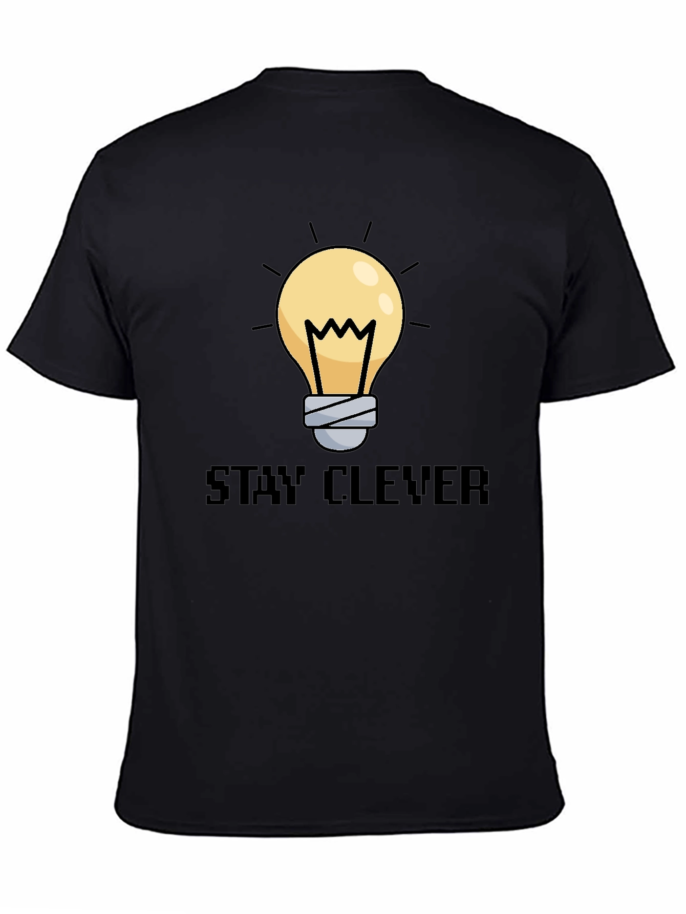 Stay Clever Graphic Tee - Unique Lightbulb Design