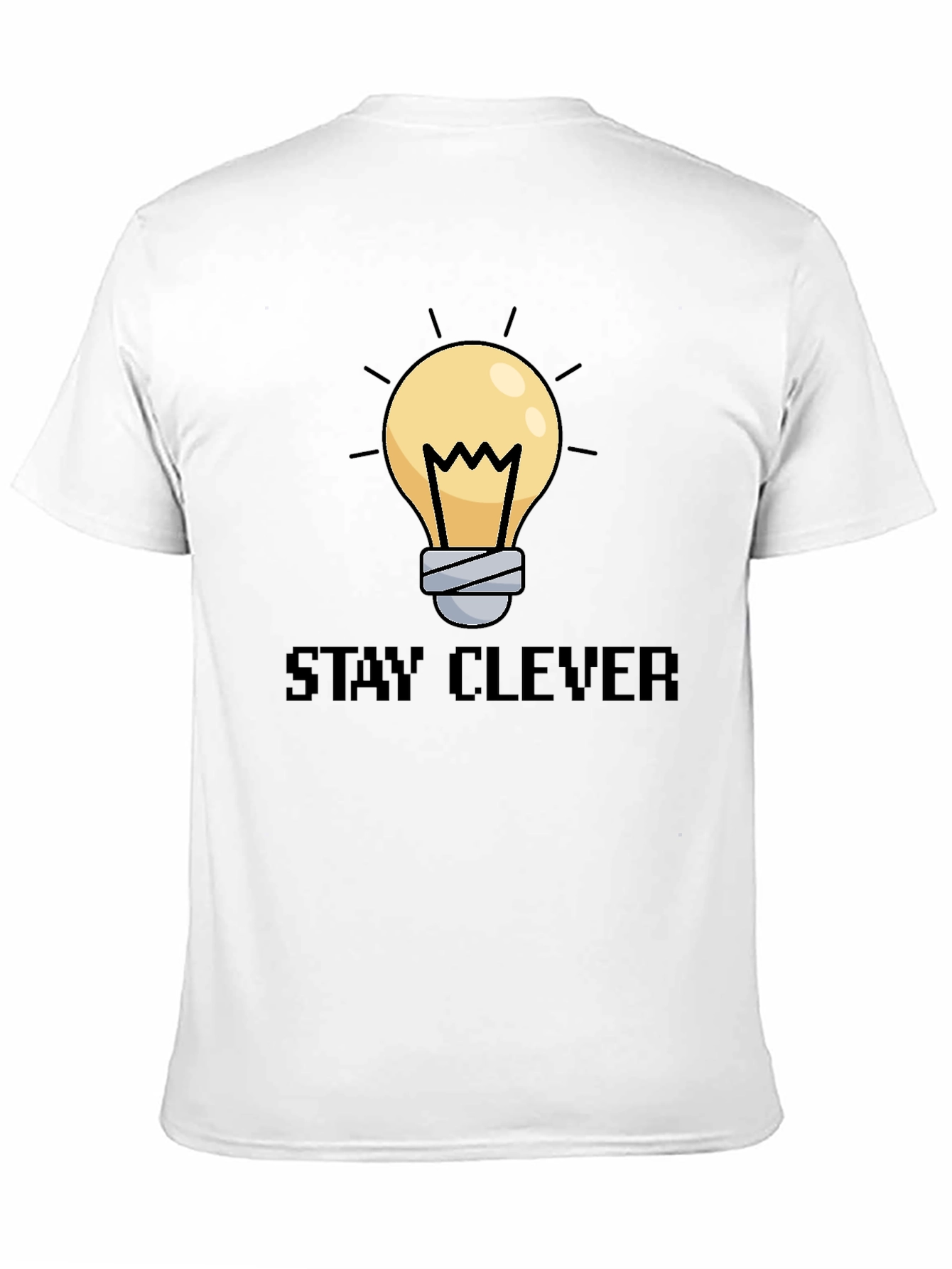 Stay Clever Graphic Tee - Unique Lightbulb Design