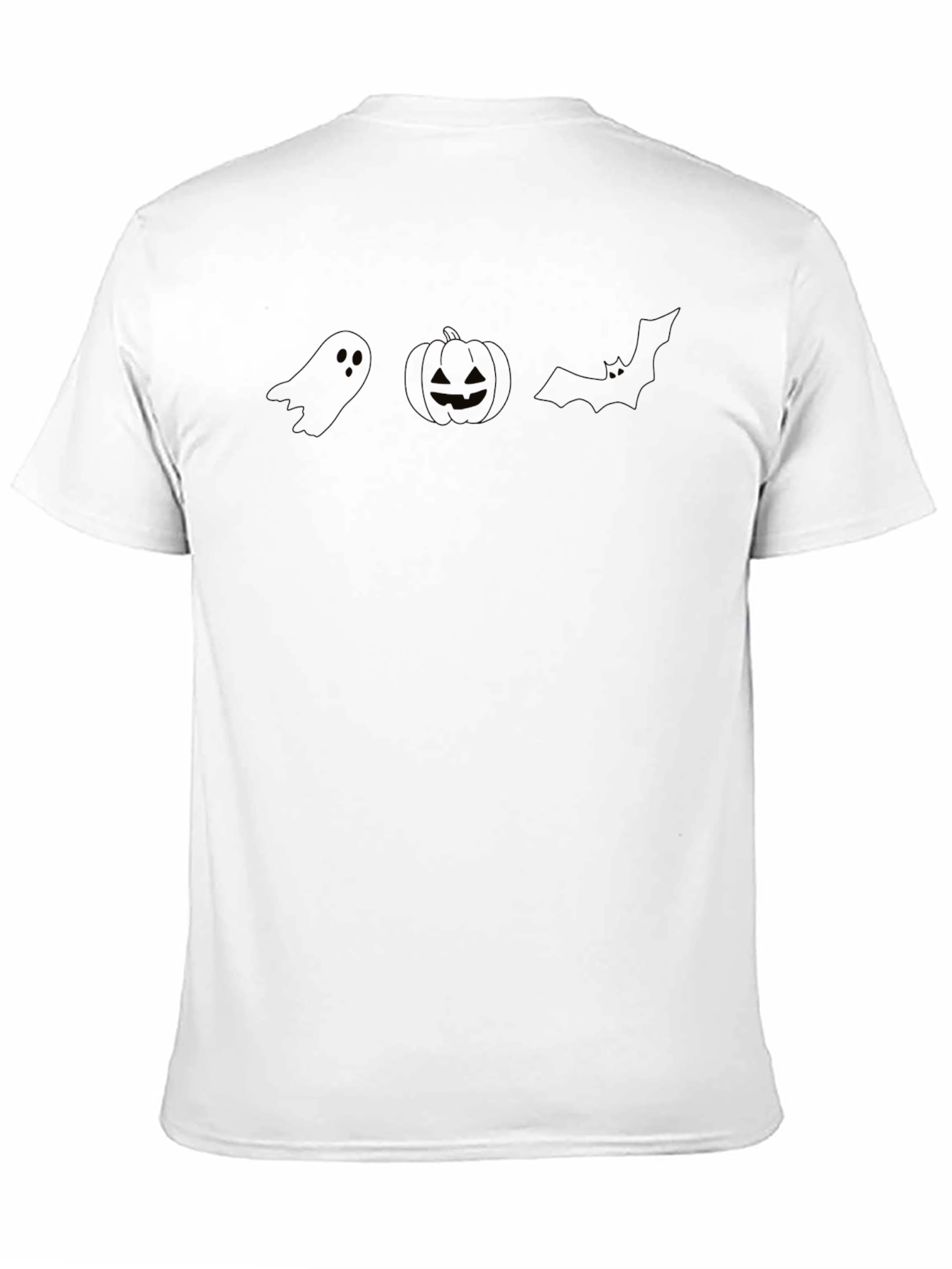 Halloween Ghost Pumpkin Bat Graphic T-Shirt