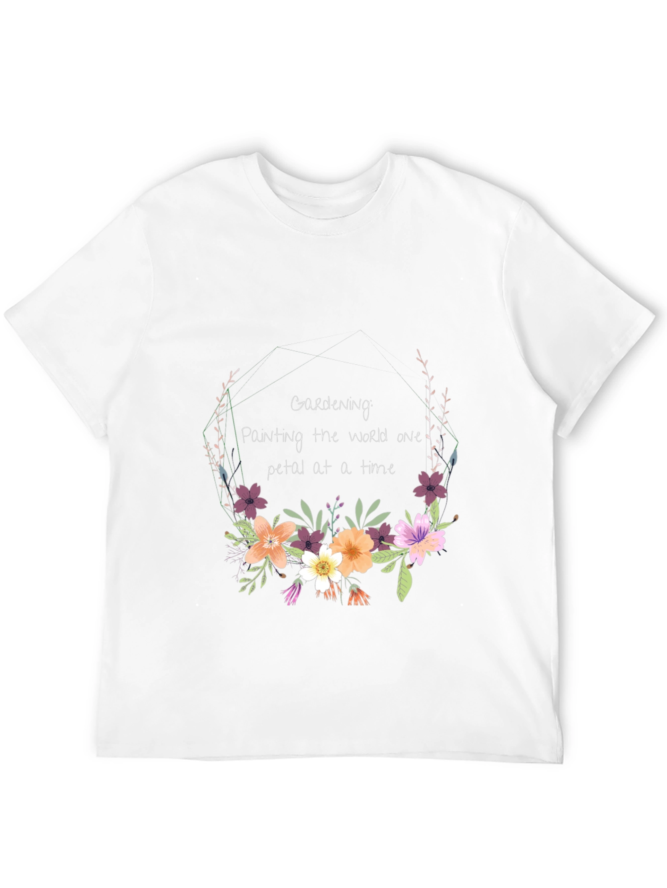 Gardening Floral T-Shirt: Painting the World