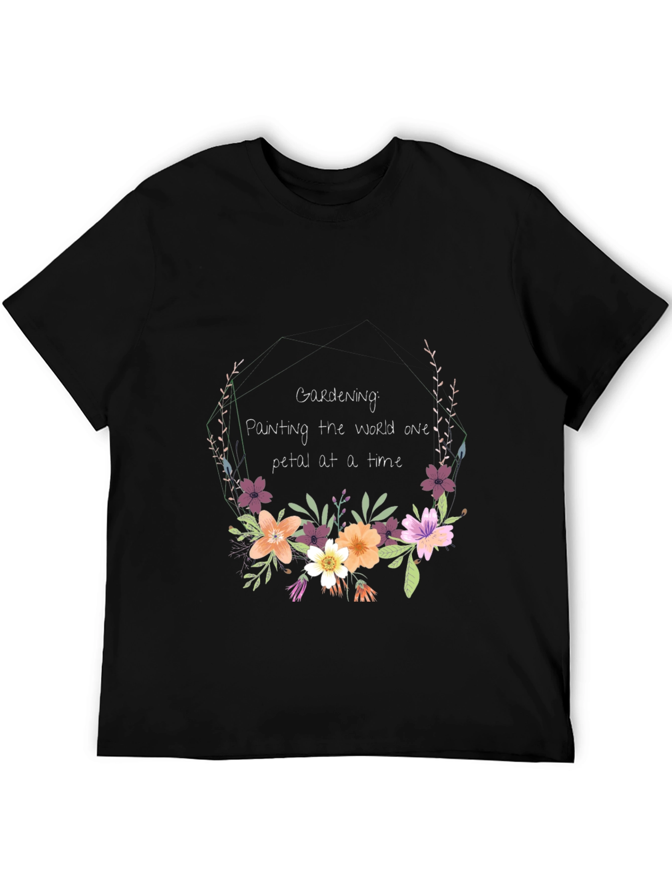 Gardening Floral T-Shirt: Painting the World