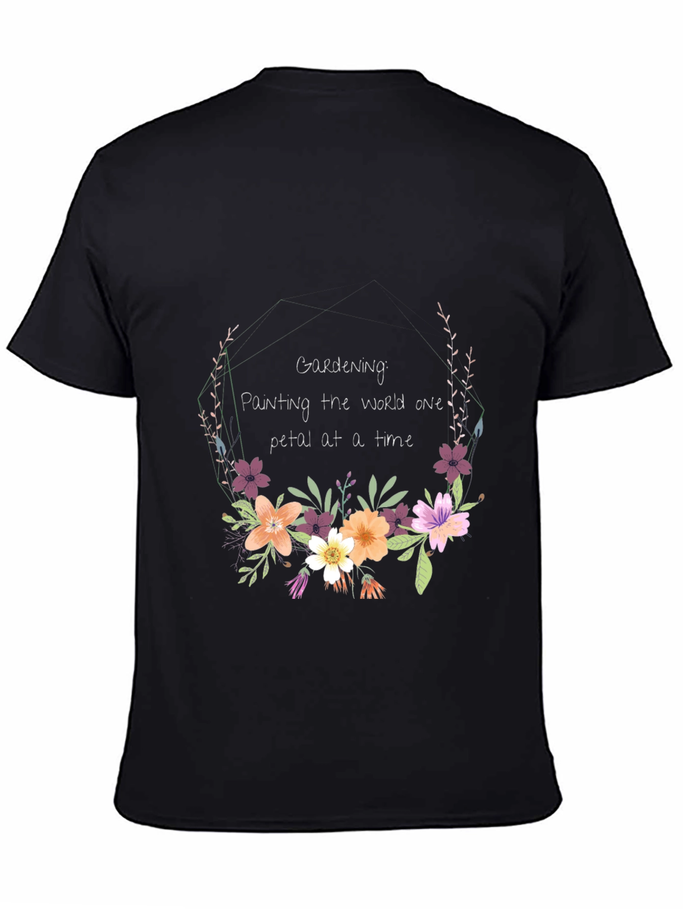 Gardening Floral T-Shirt: Painting the World