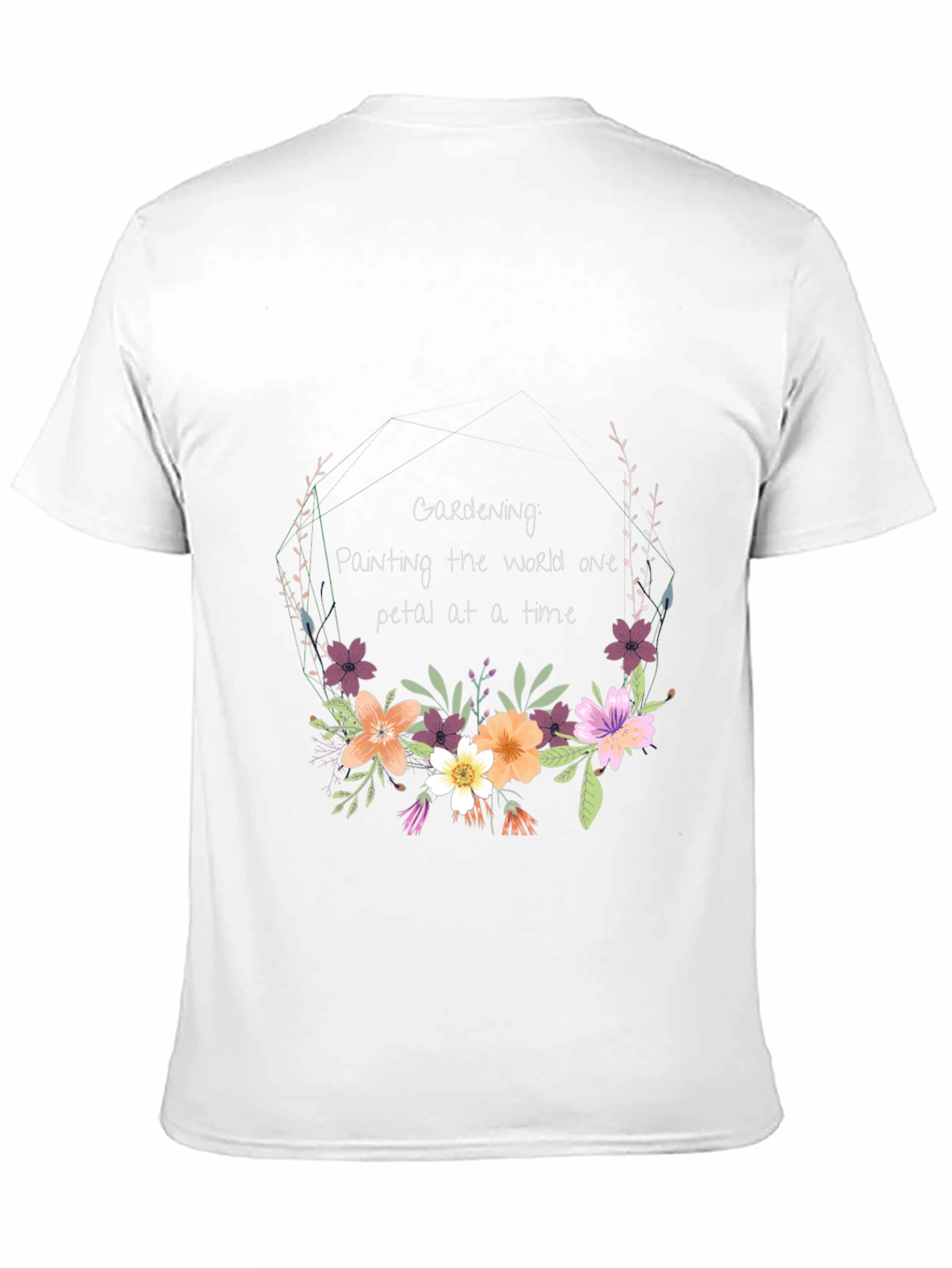 Gardening Floral T-Shirt: Painting the World