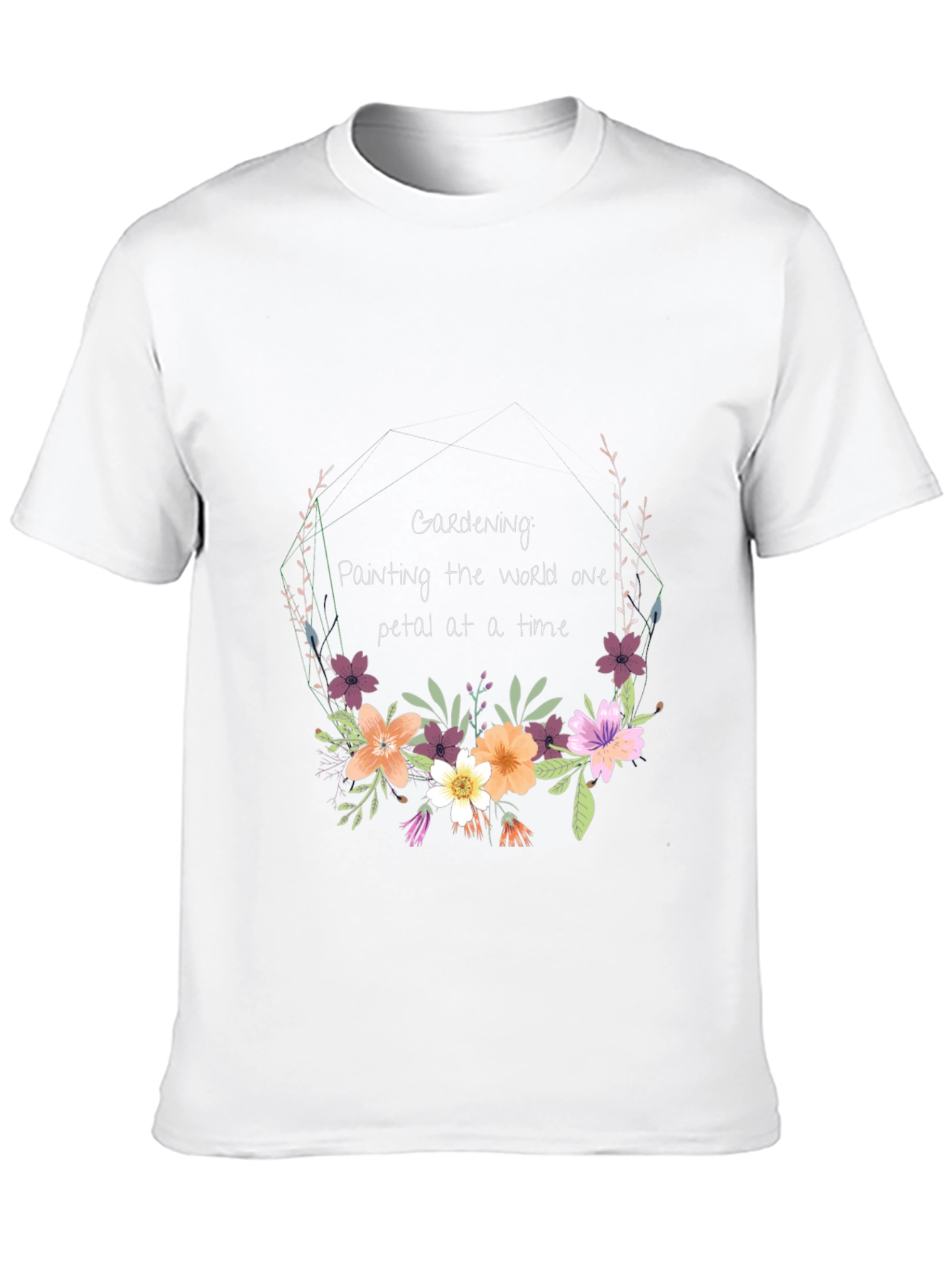 Gardening Floral T-Shirt: Painting the World