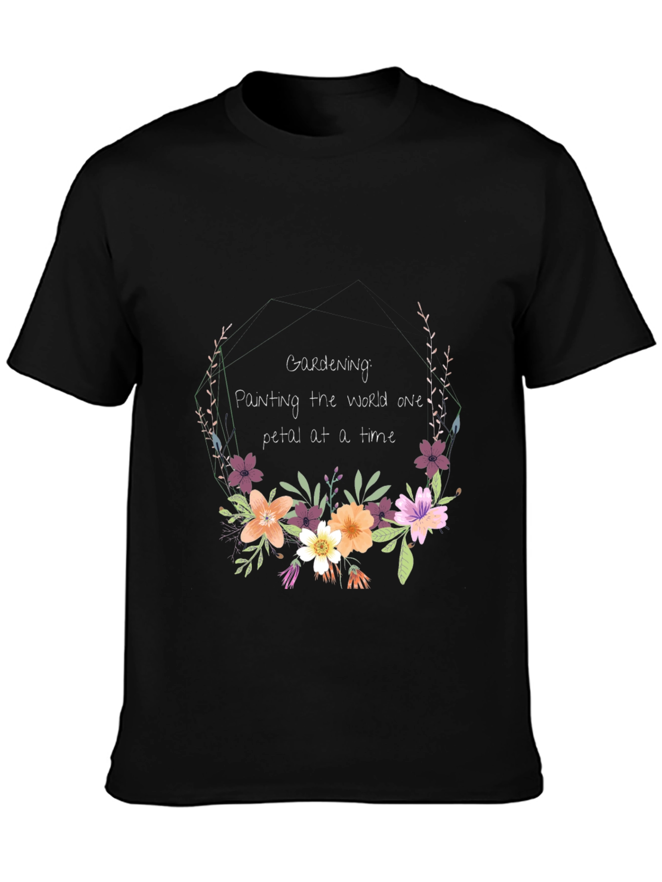 Gardening Floral T-Shirt: Painting the World