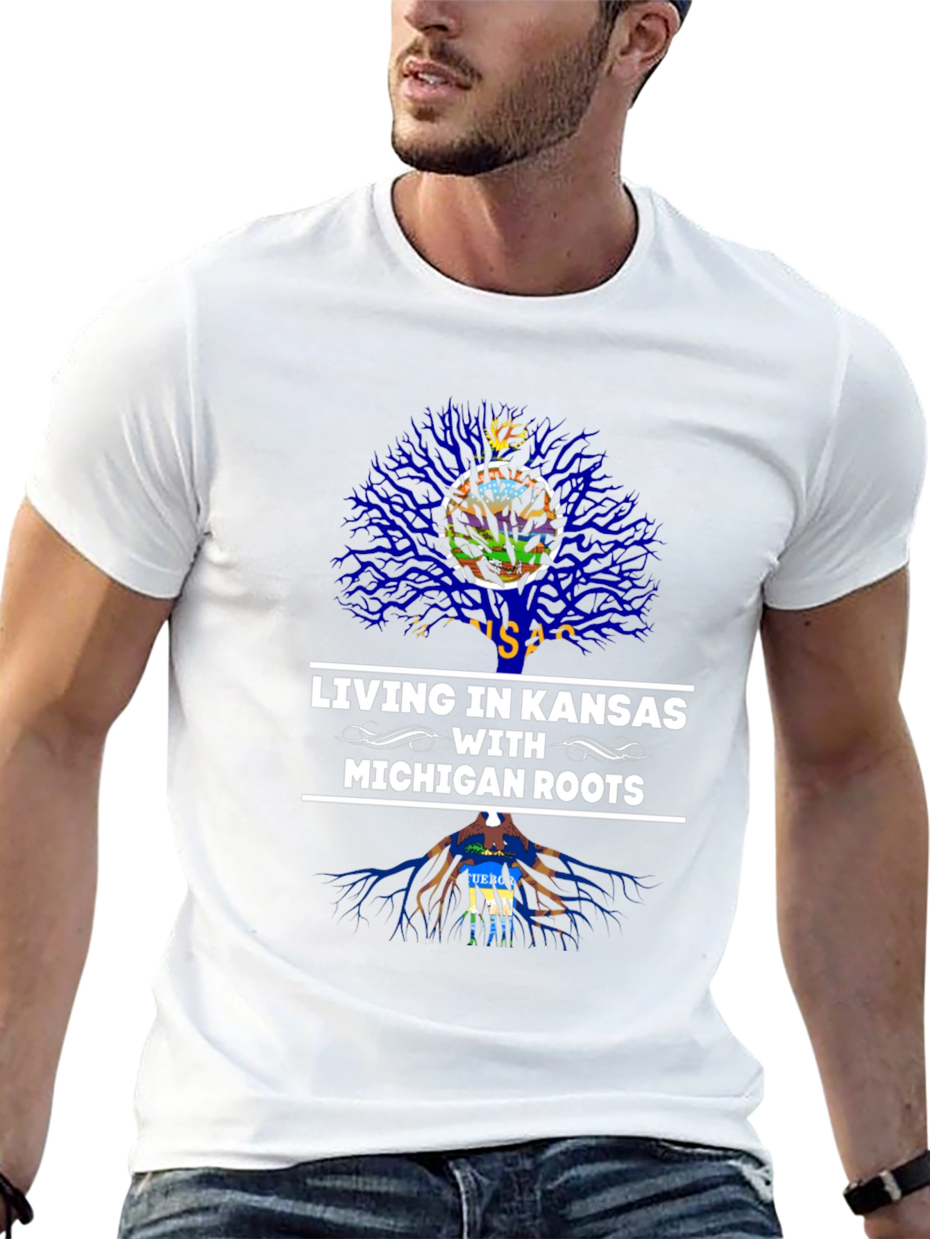 Kansas Living Michigan Roots Graphic Tee