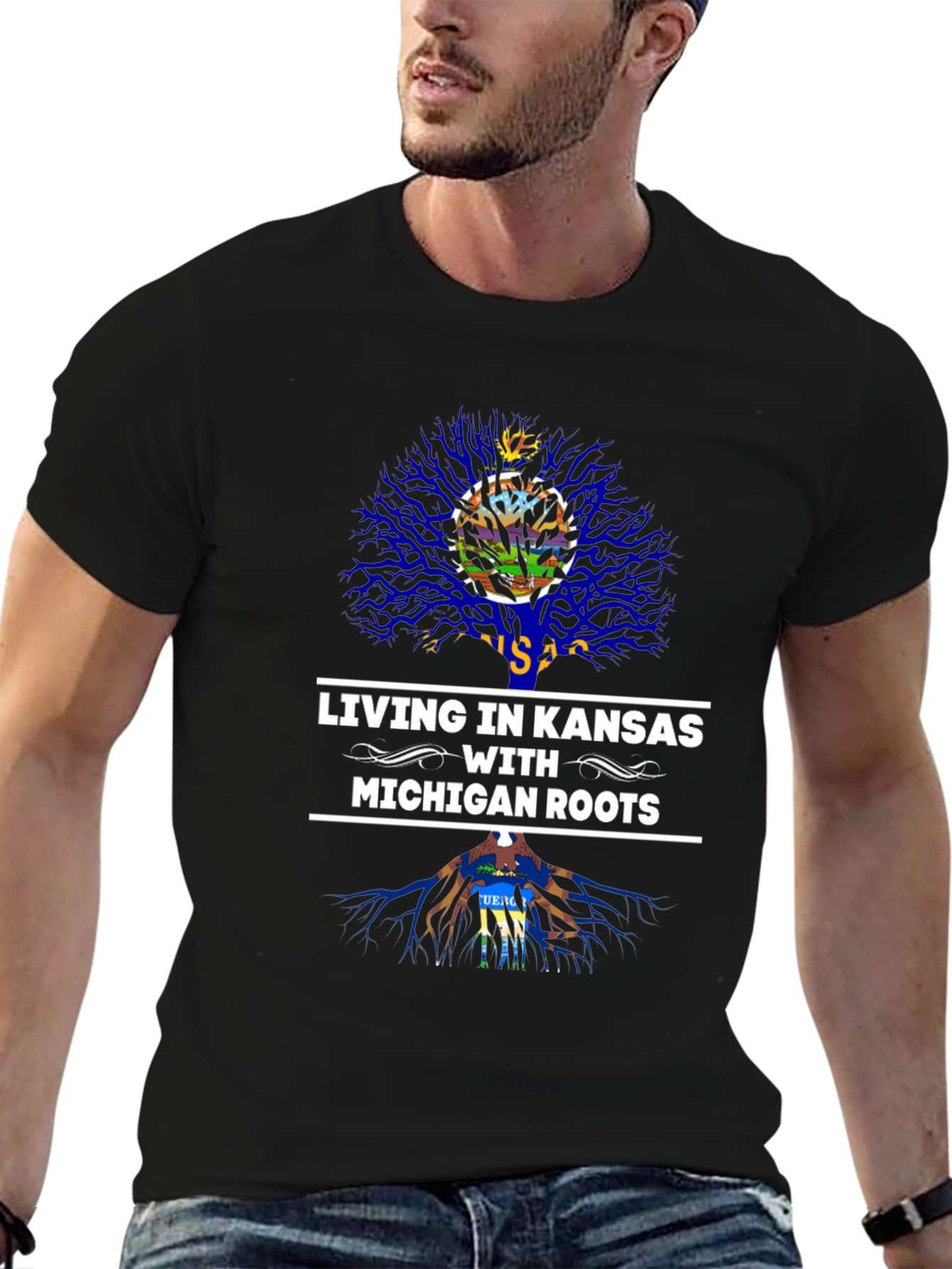 Kansas Living Michigan Roots Graphic Tee